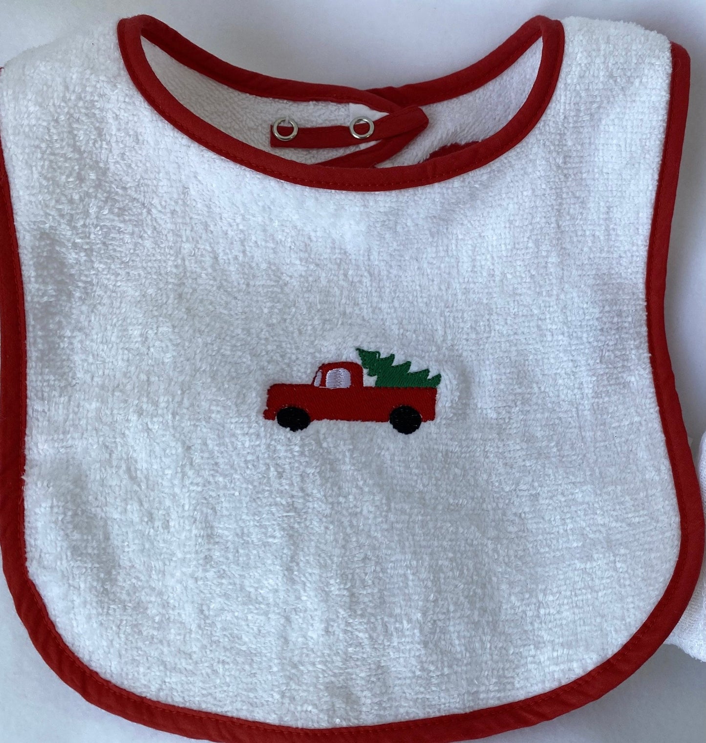 Vintage Truck with tree Terry Bib