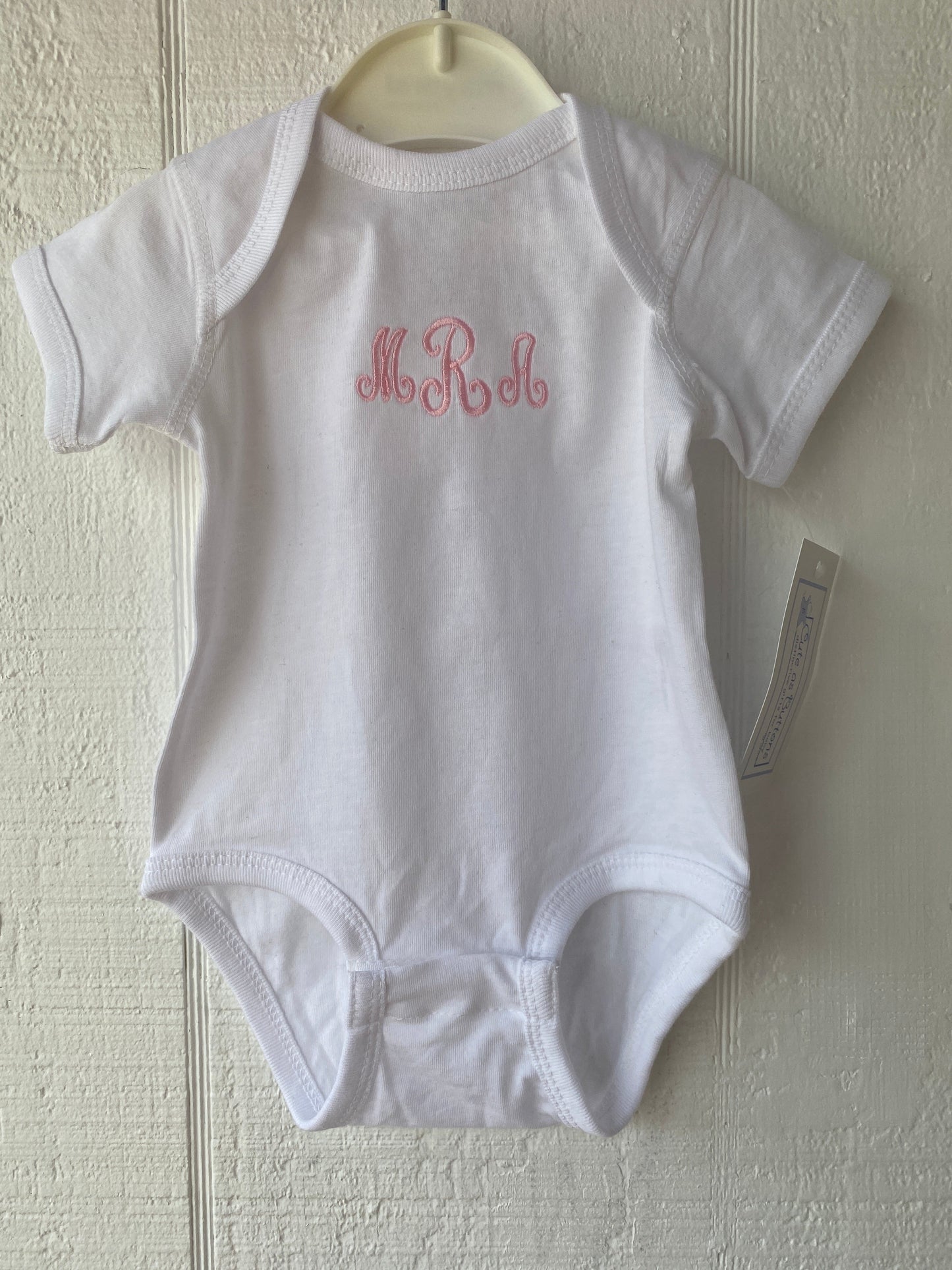 Monogrammed Baby Onesie