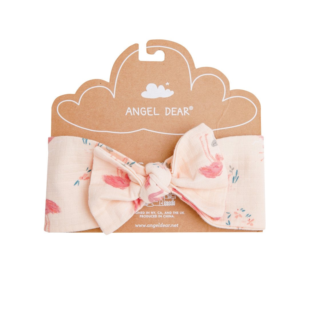 Flamingo bow headband