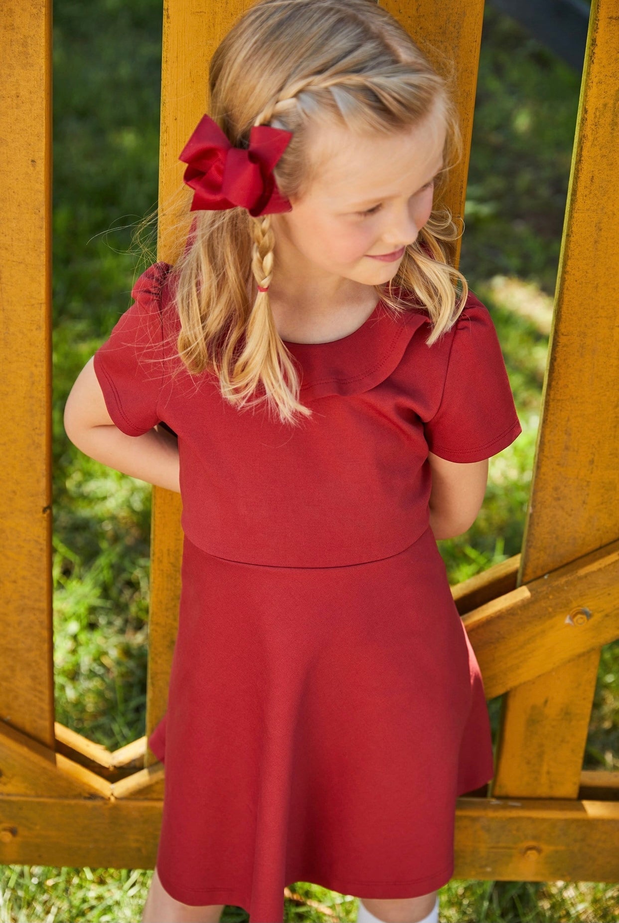 Joy Dress-Crimson