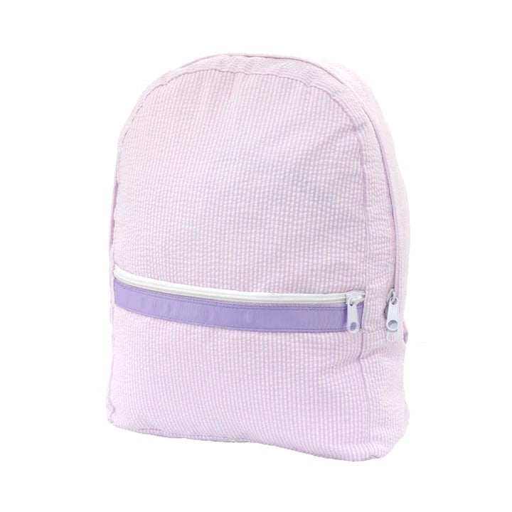 Princess Seersucker Medium Backpack (with optional monogram)