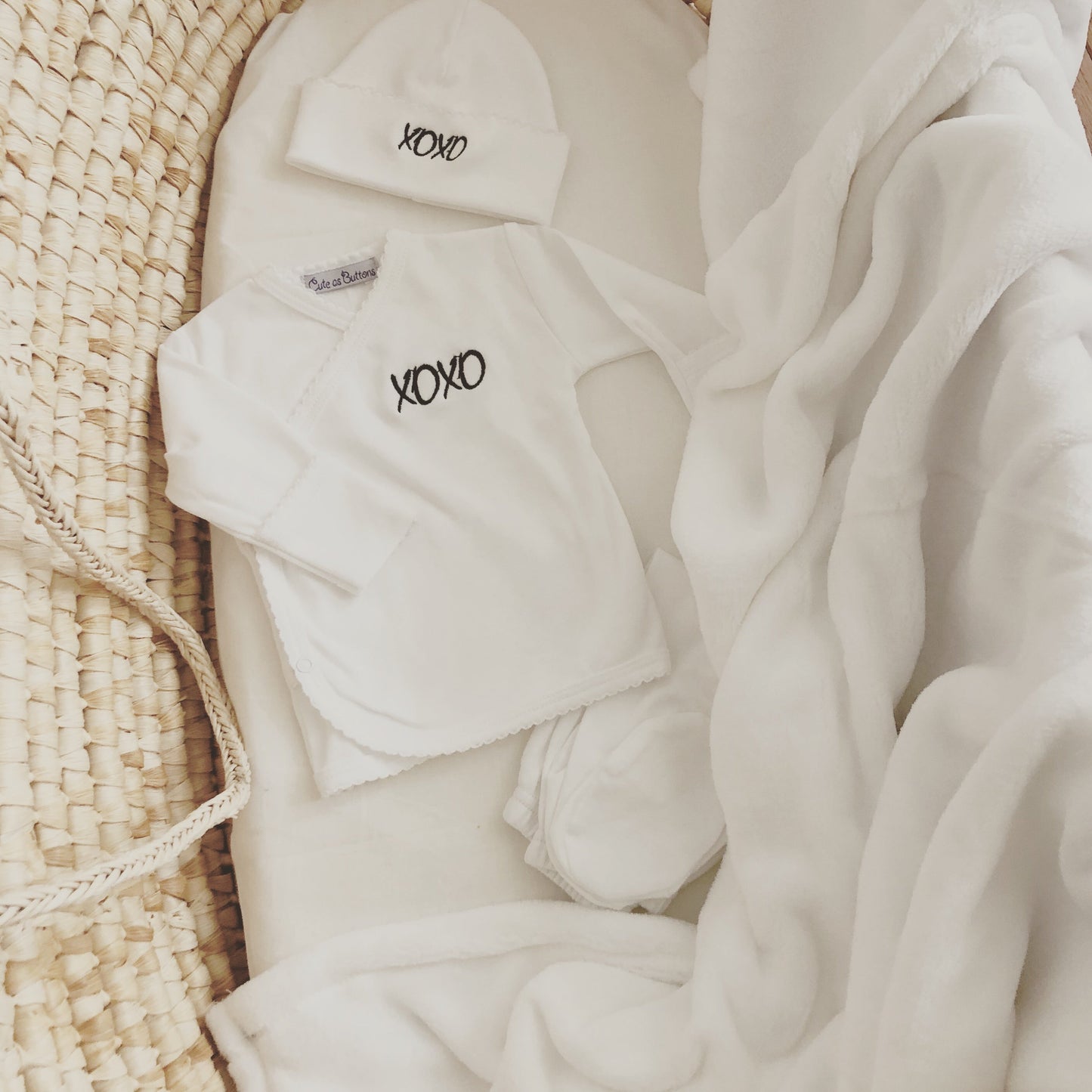 Take Me Home Set-White with black XOXO