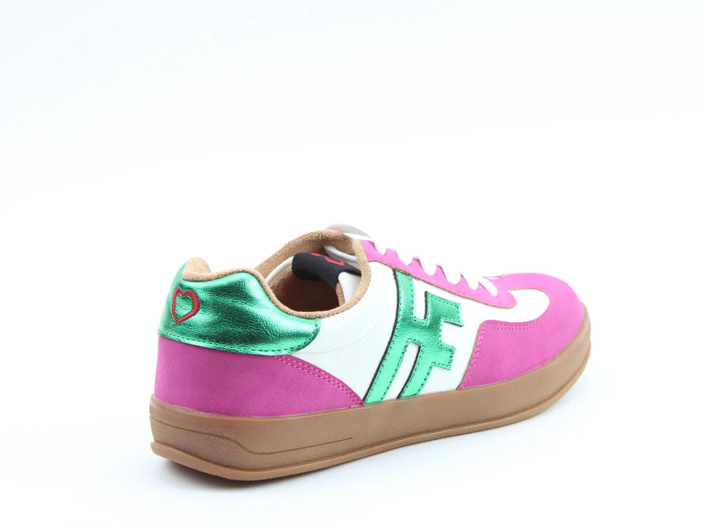 Madison White/Fuchsia/Apple Trainers
