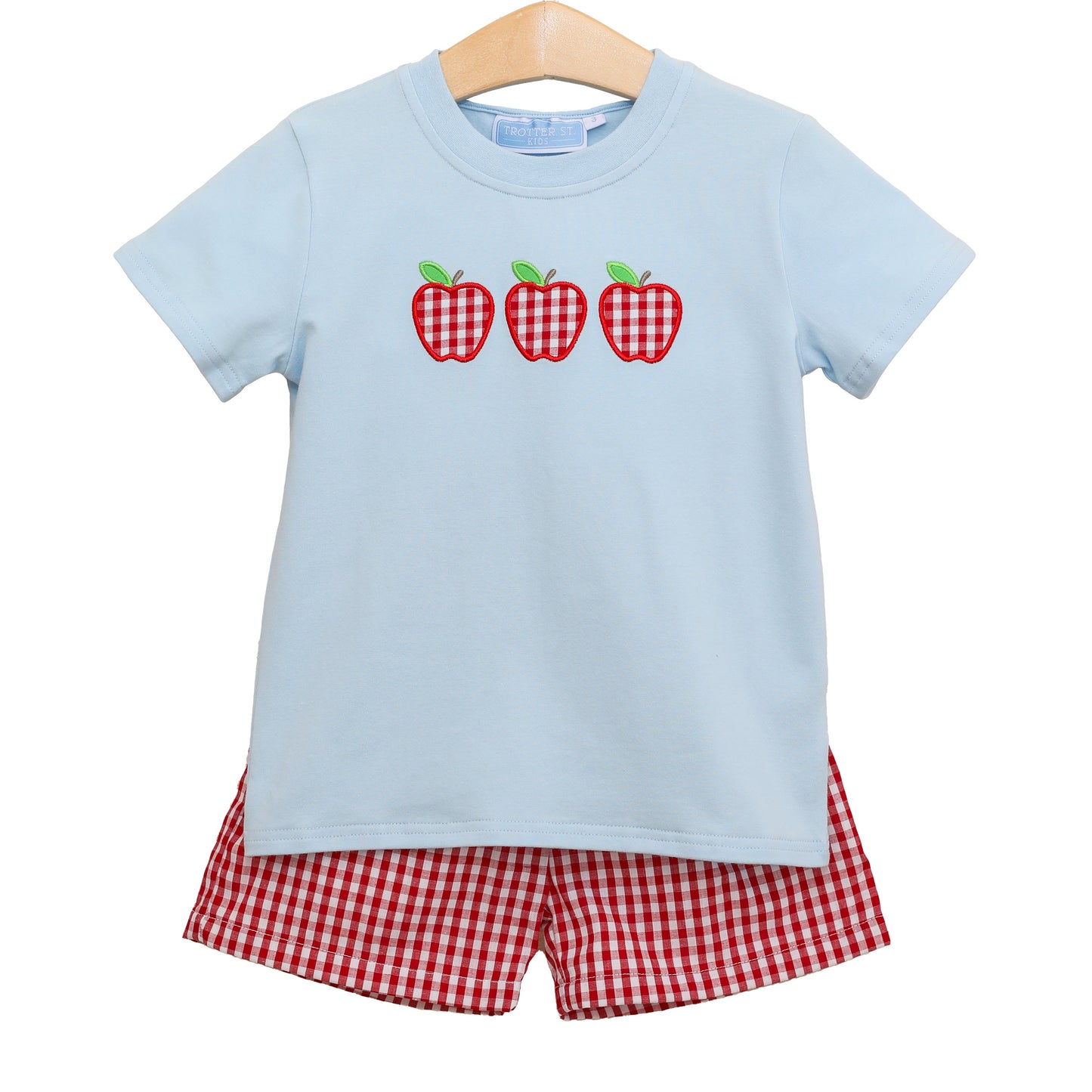Apple Trio Short Set by Trotter Street Kids