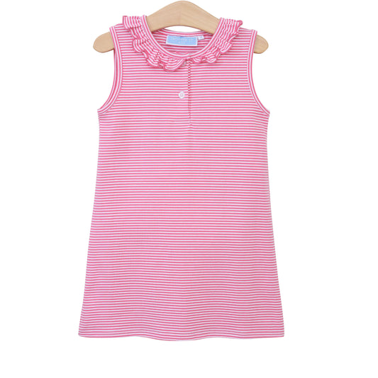 Nora Dress-Pink Stripe by Trotter Street Kids
