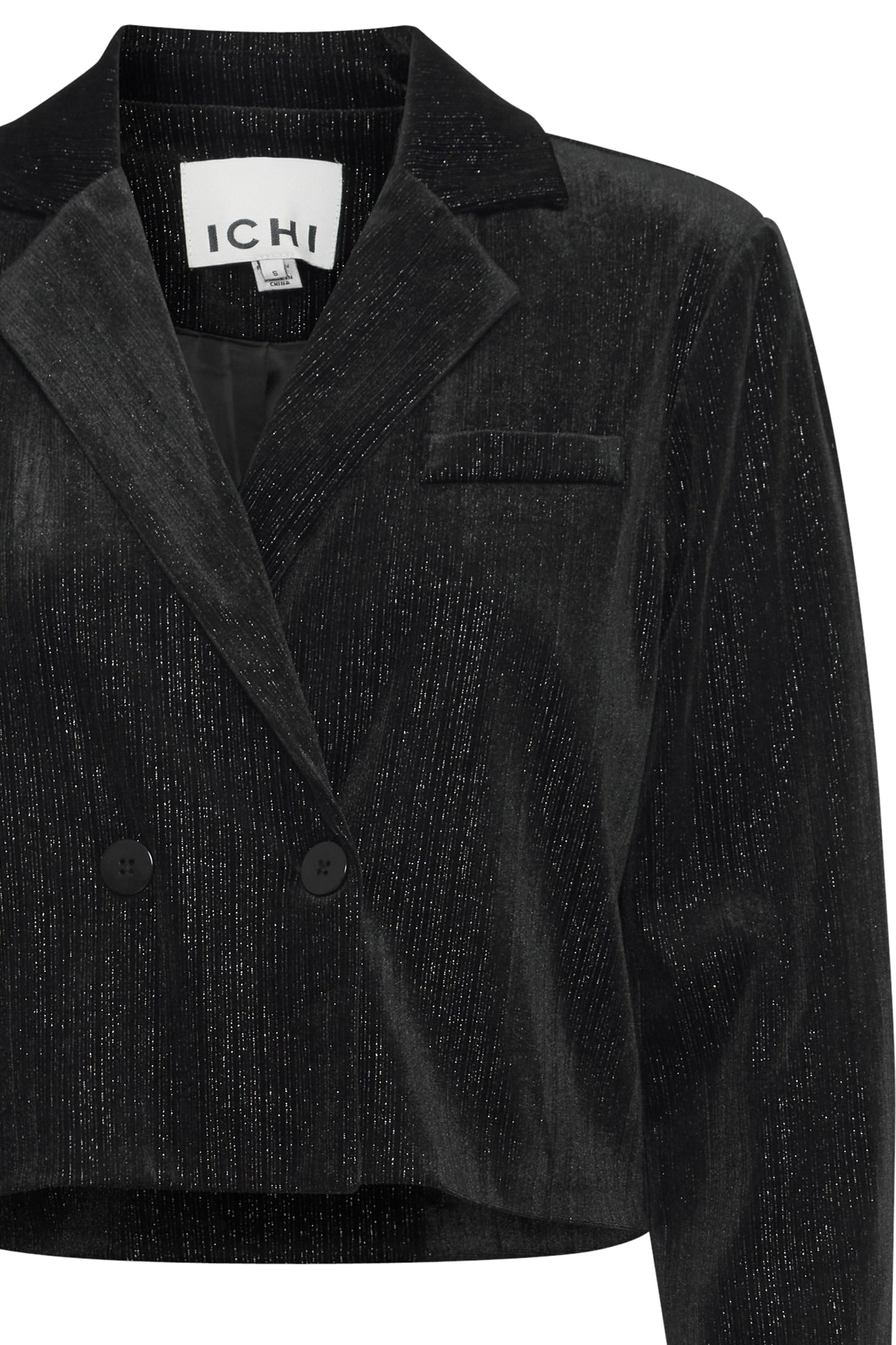 Ihkate Glamour Blazer - Black Velvet with Silver