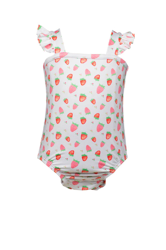 Berry One Piece Tank Swimsuit by the Proper Peony