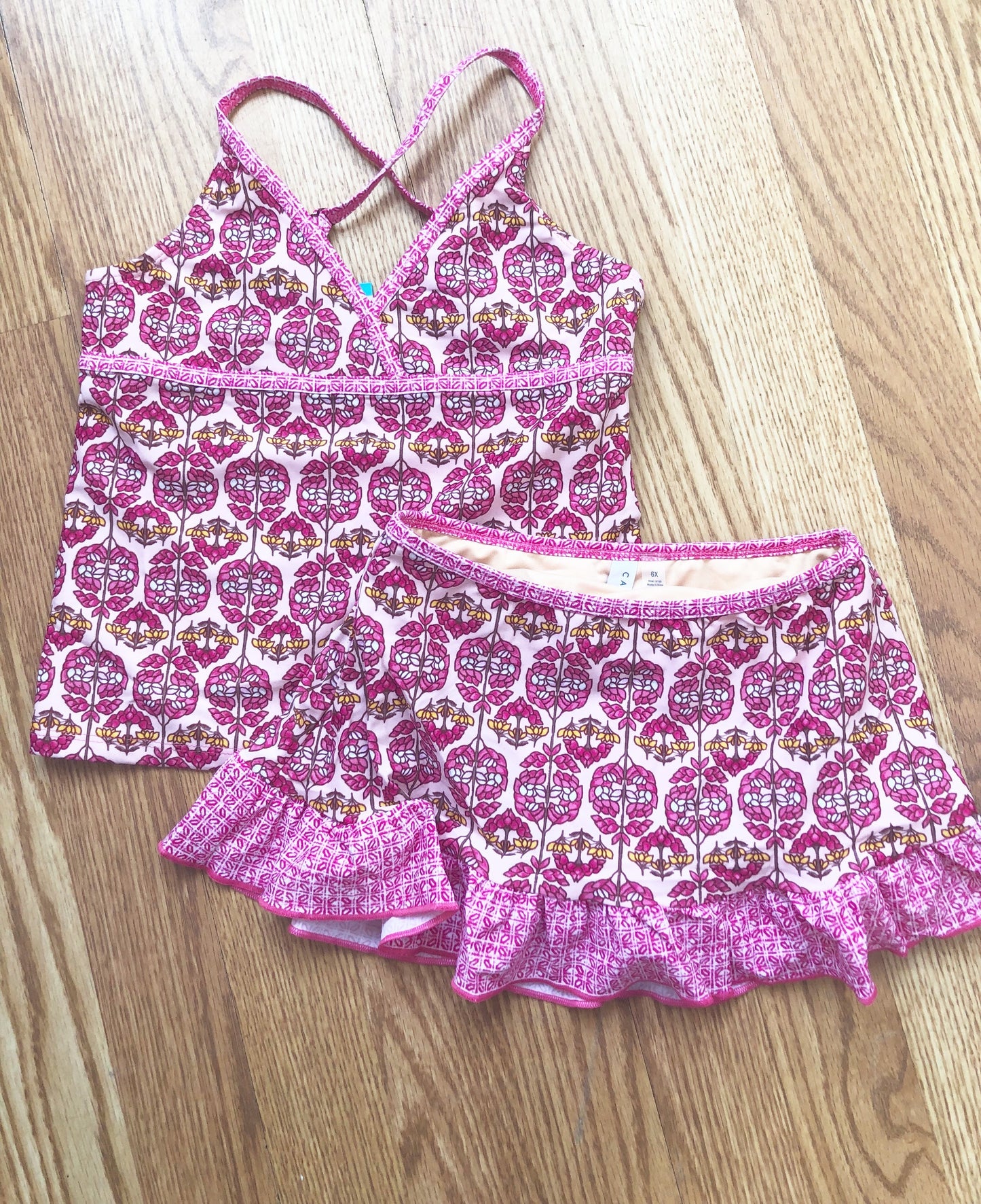 CL-Boho Beach Skirted Tankini