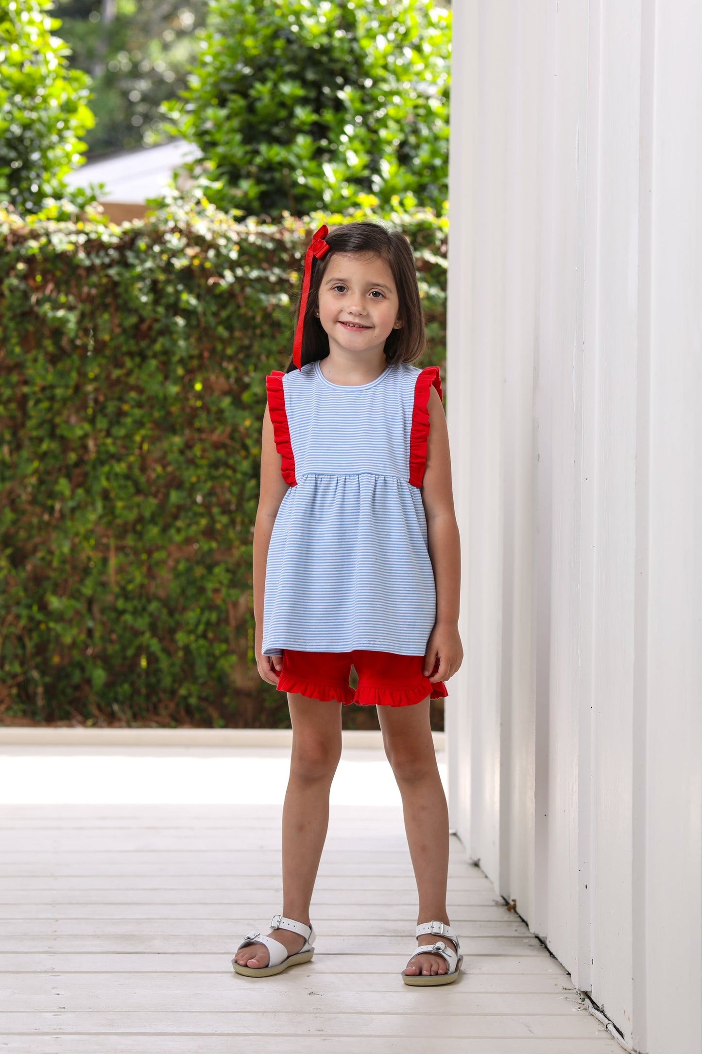 Josie Short Set Red, White & Blue by Trotter Street Kids