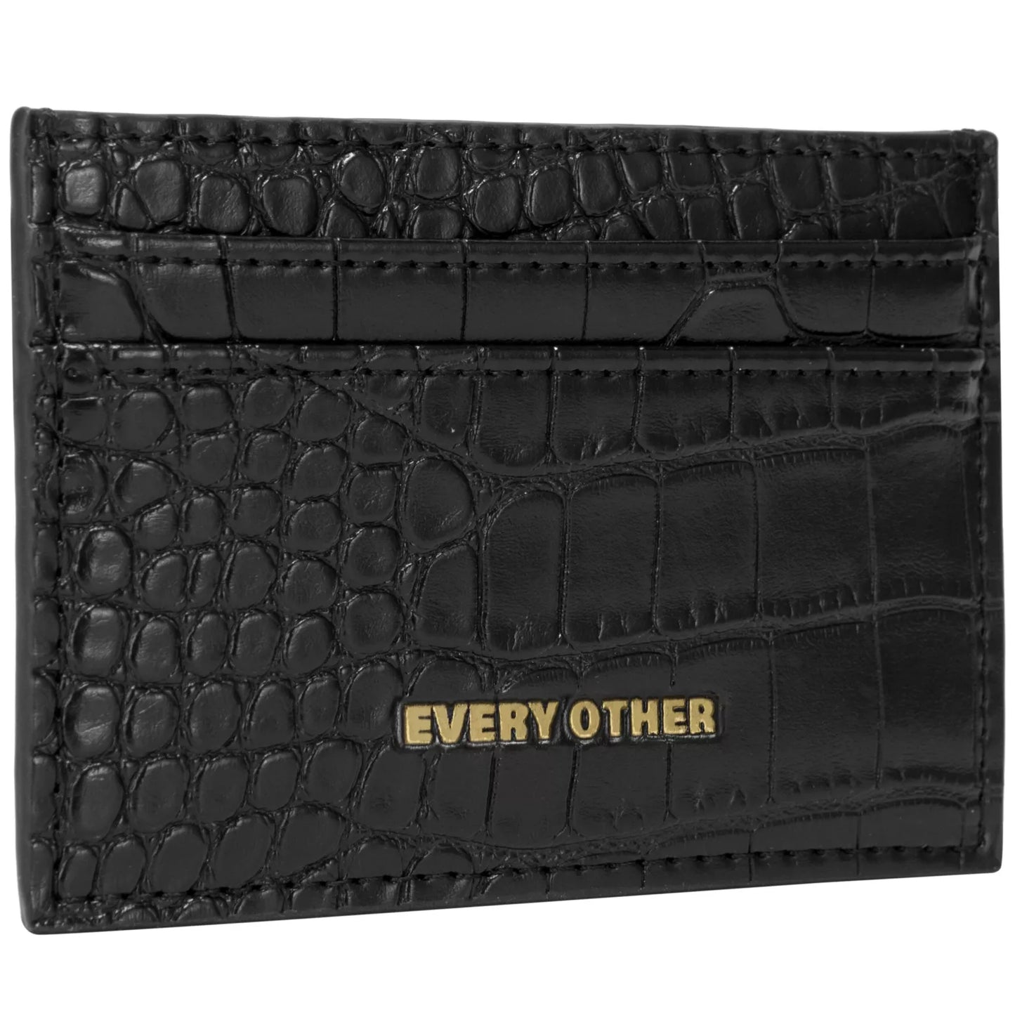Croc Card Holder - Black