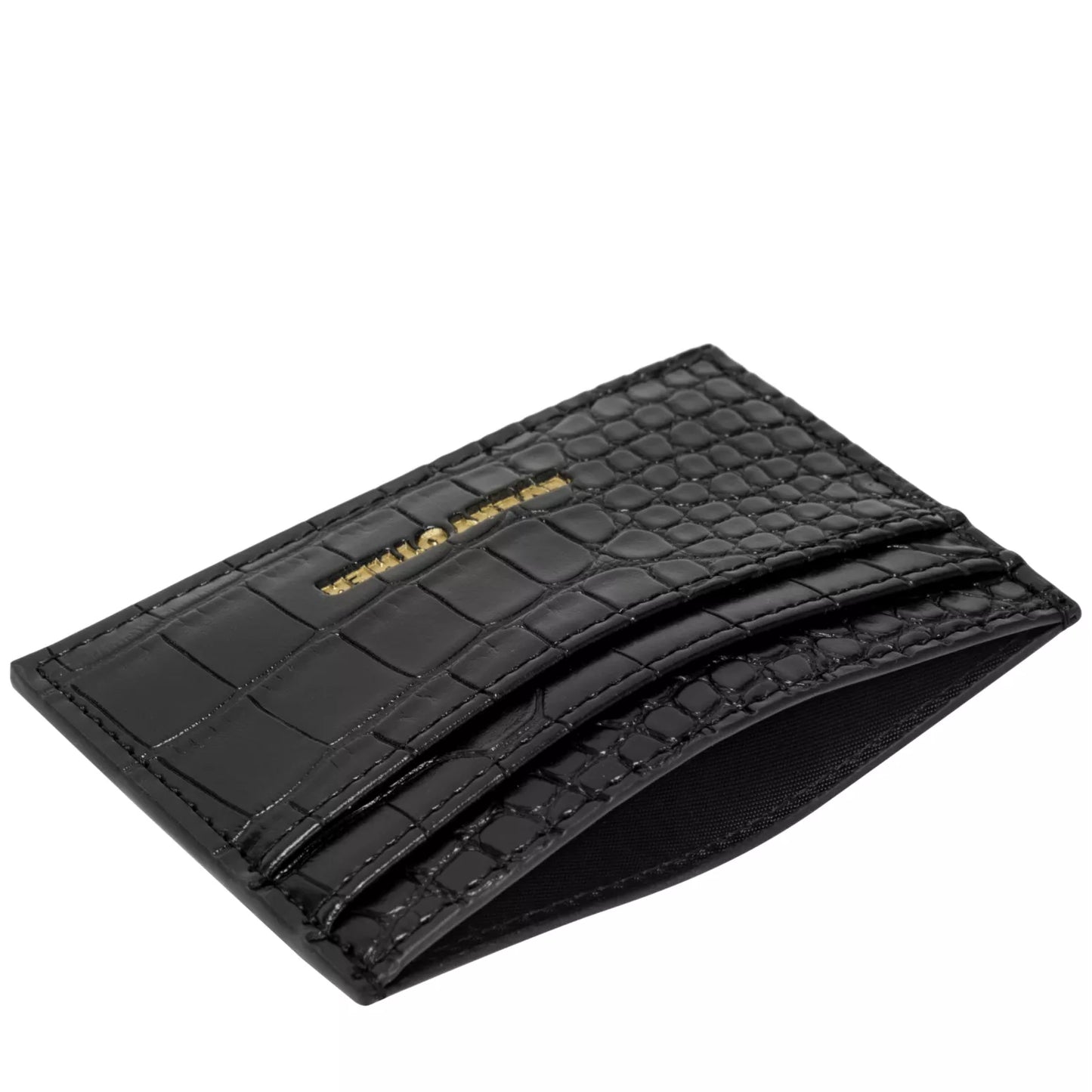 Croc Card Holder - Black
