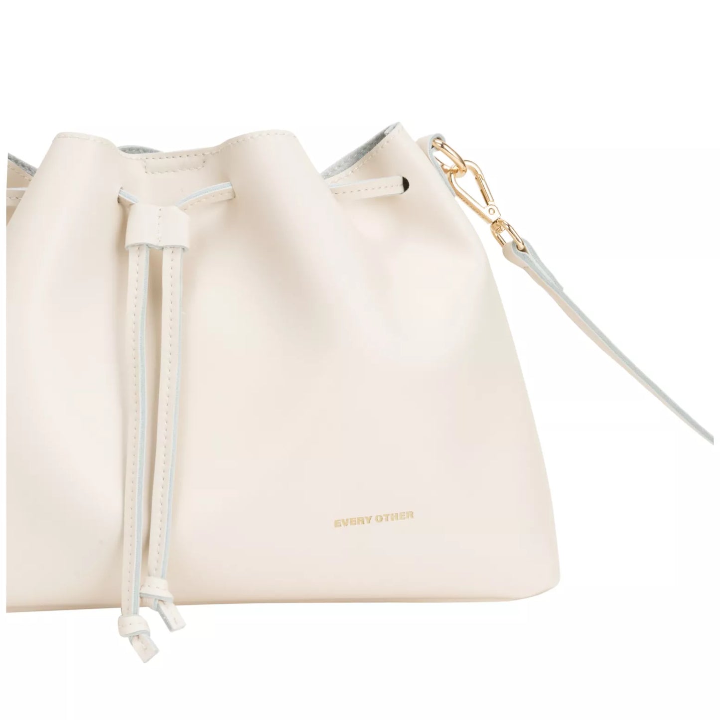 Drawstring Shoulder Crossbody Bag - Off-White