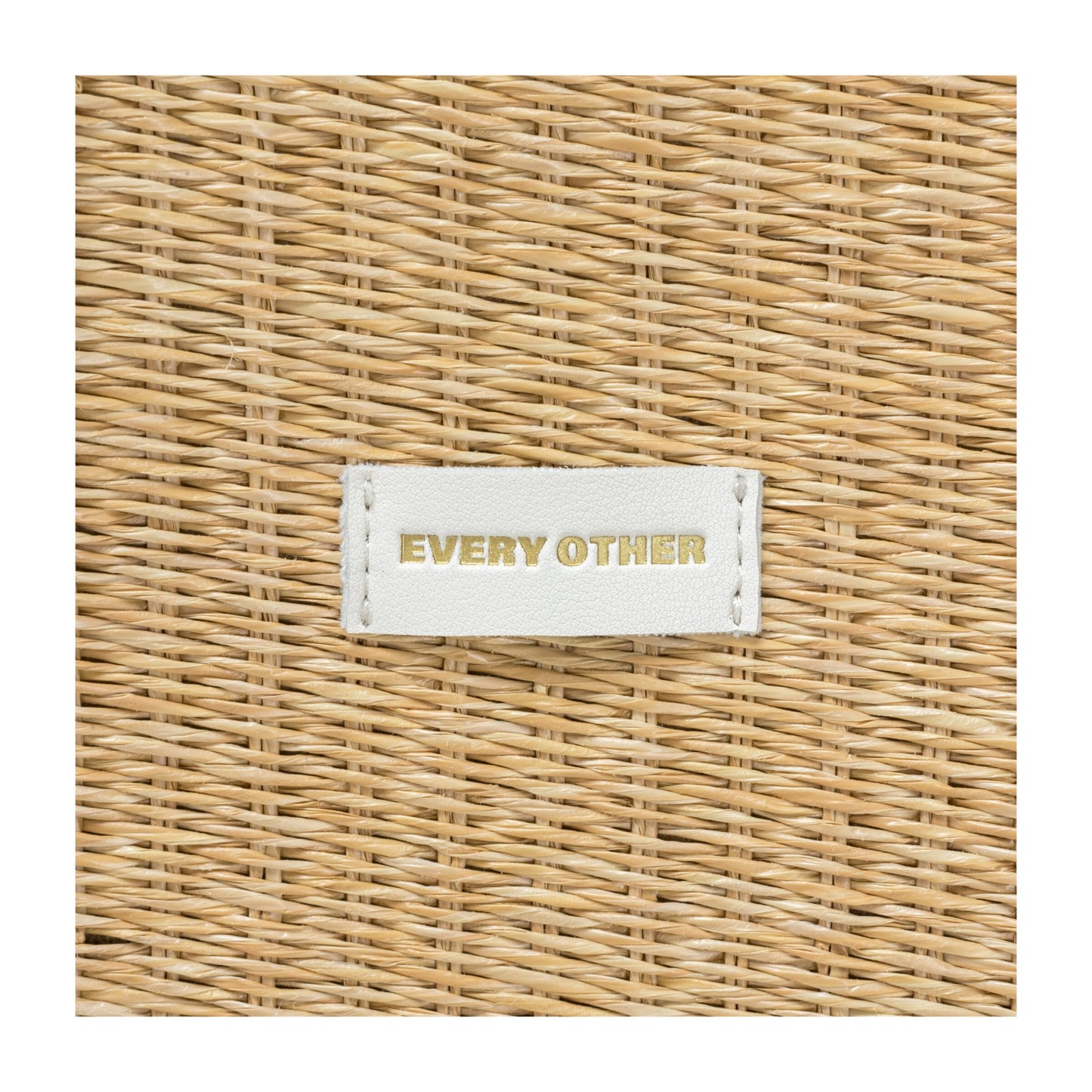 Large Straw Tote Bag - White