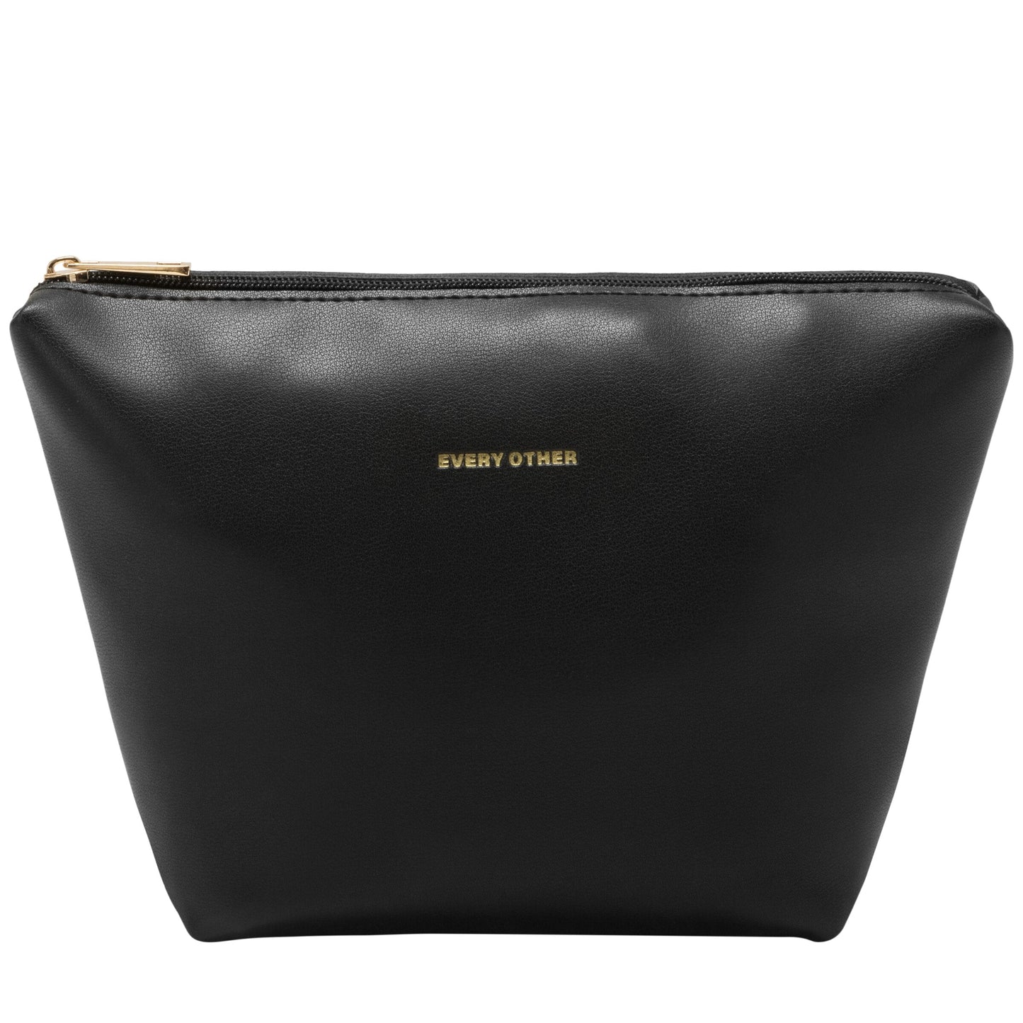Straw Curve Top Shoulder Bag - Black