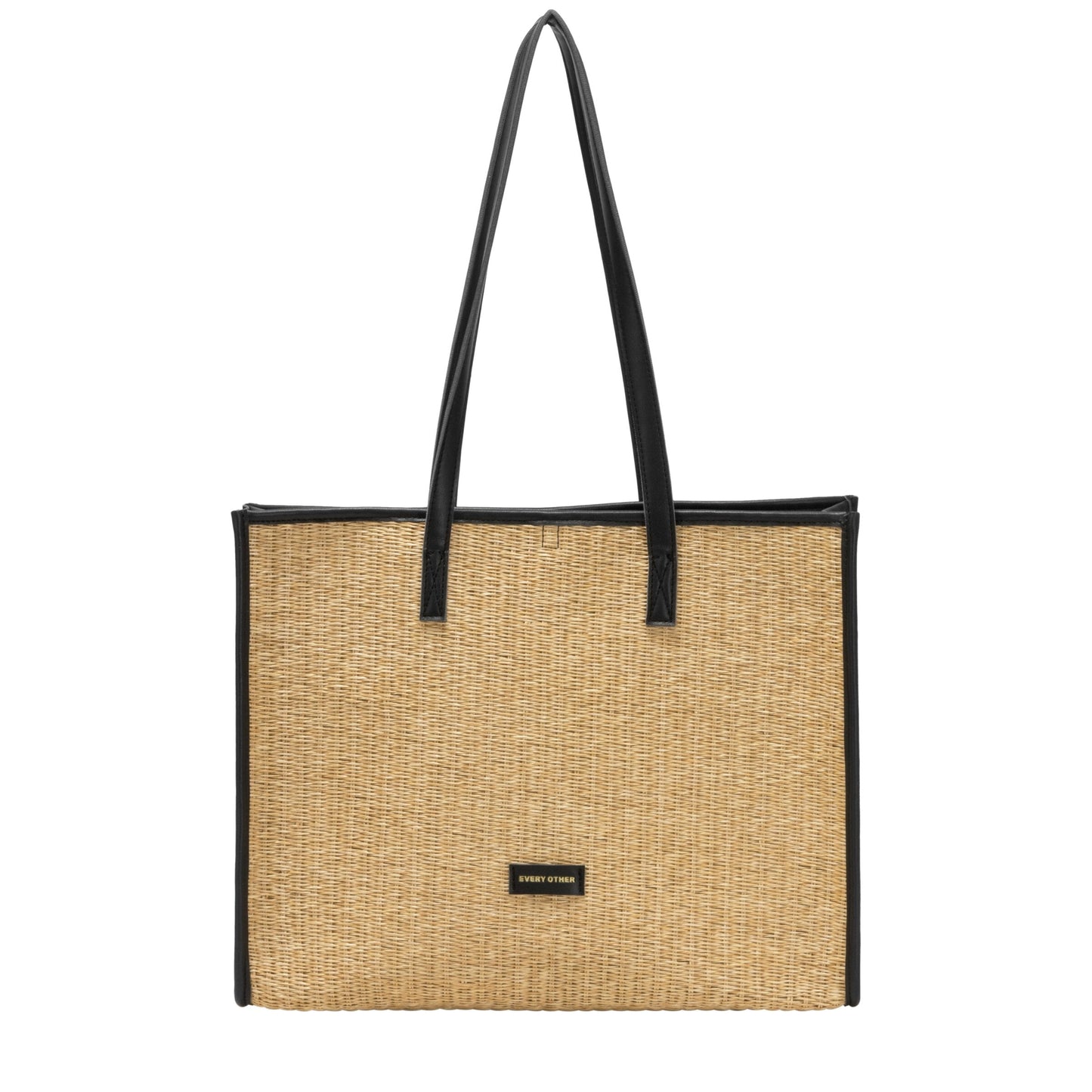 Straw Box Tote Bag
