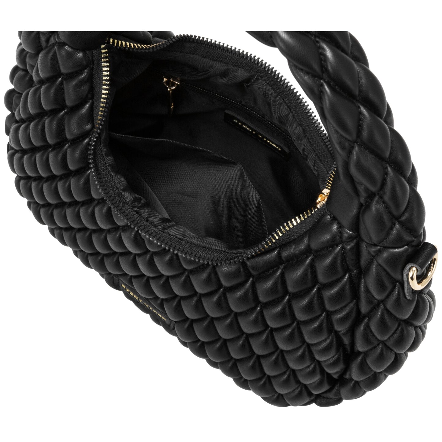 Quilted Grab/Cross Body Bag - Black