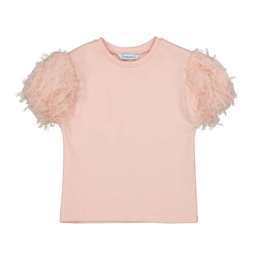 Tulle Sleeve Shirt by Mayoral