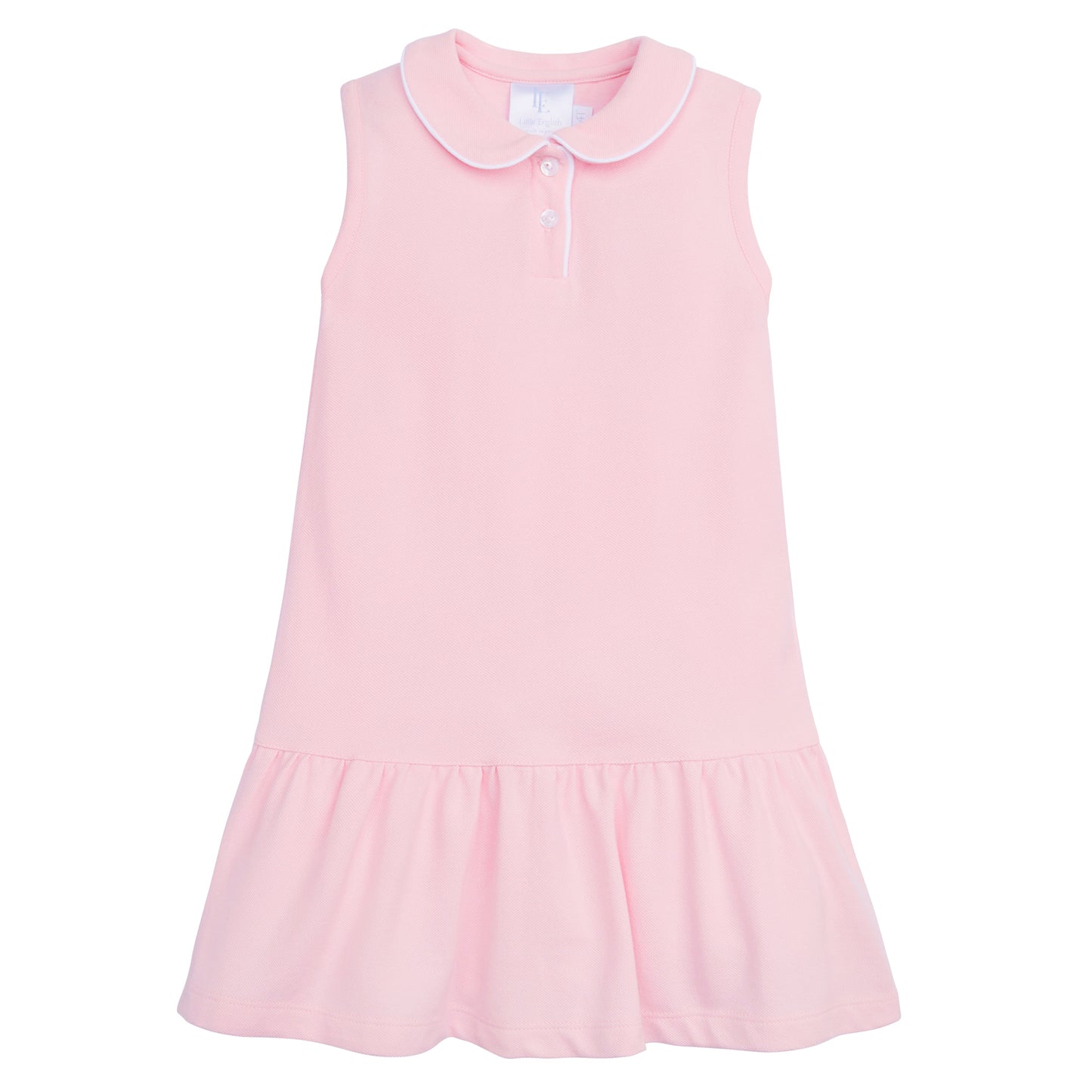 Sleeveless Polo Dress -Light Pink by Little English