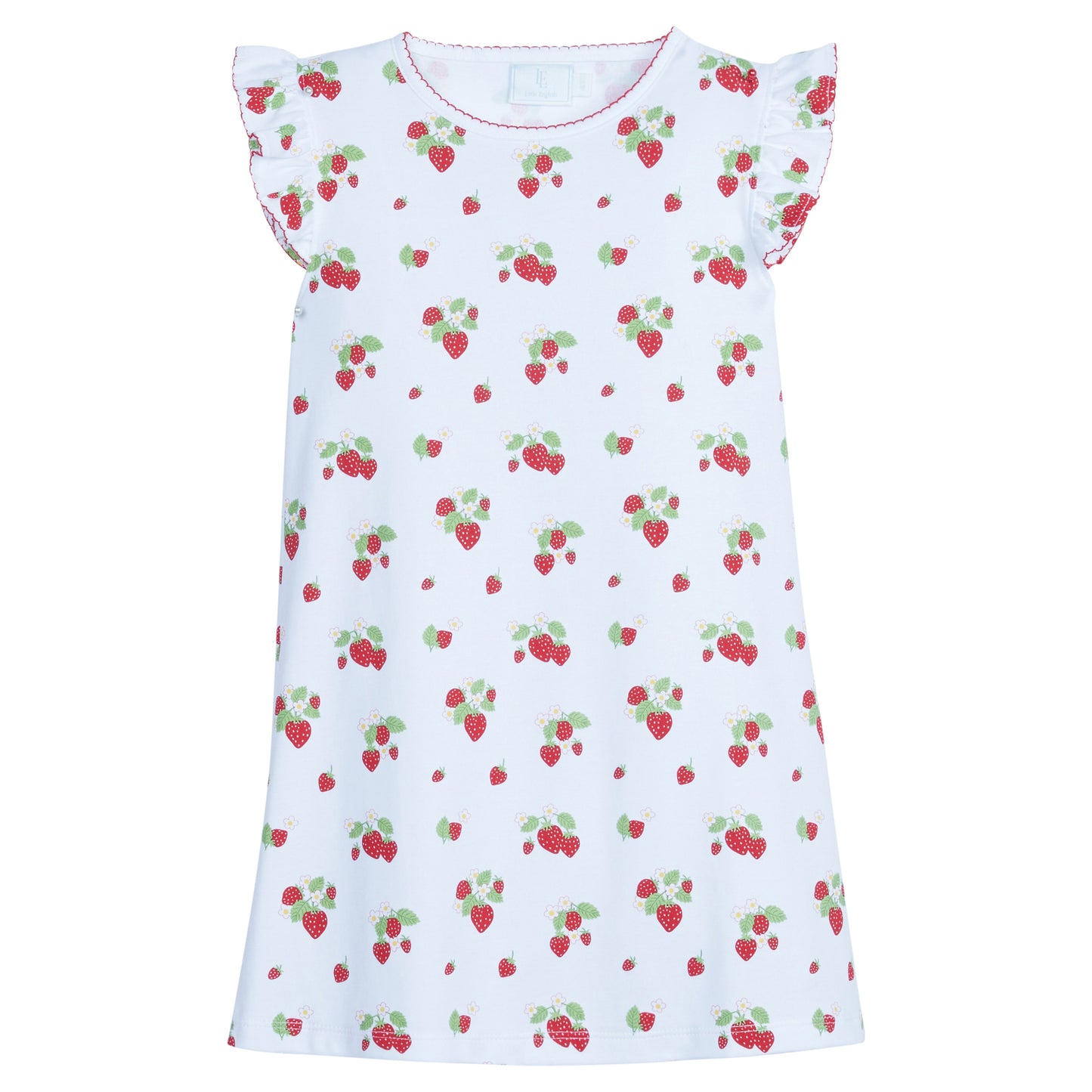 Angel Sleeve Dress-Strawberry by Little English