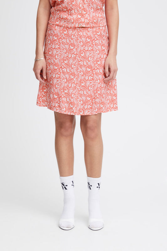 Ihnasreen Coral Skirt