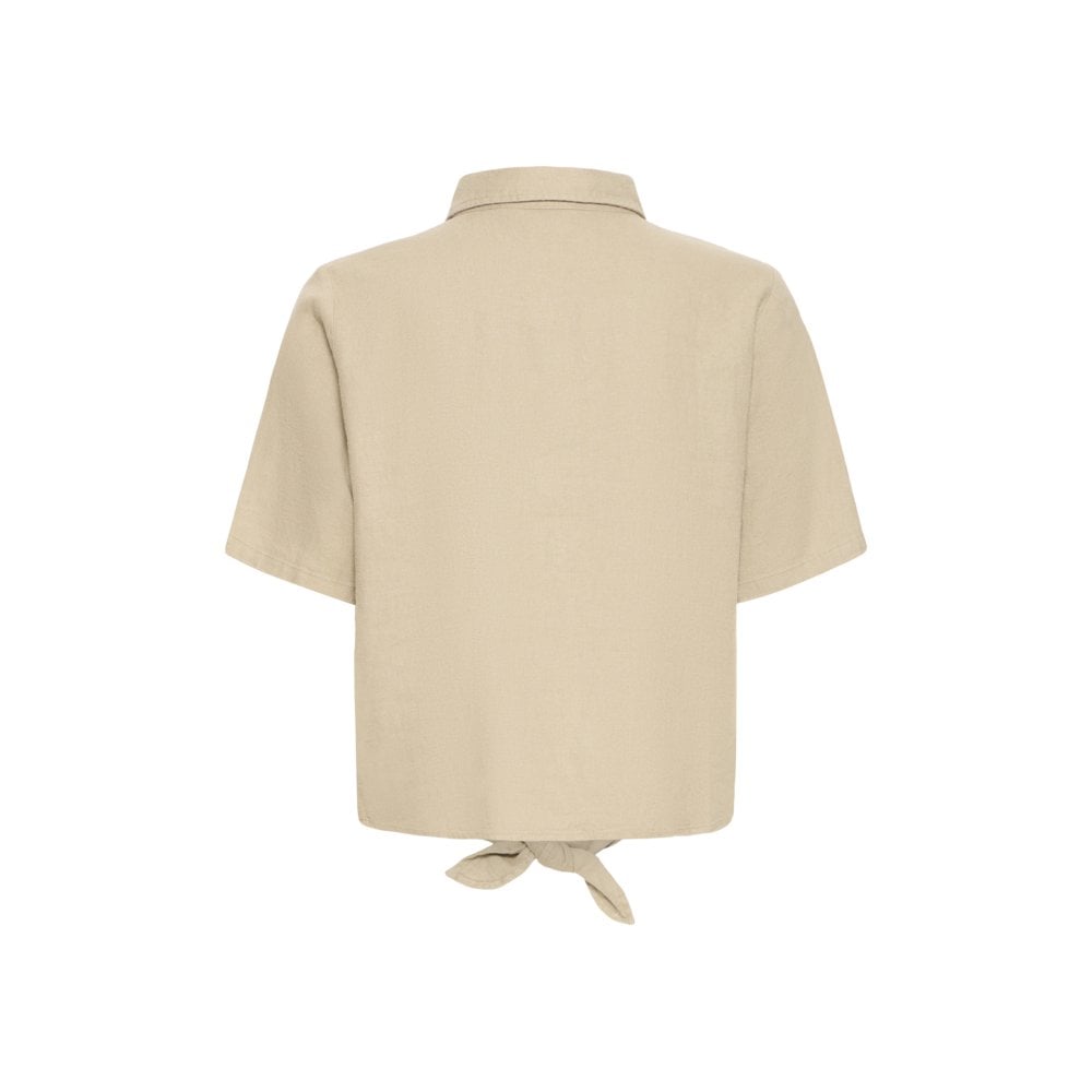 Ihlinno Tie Shirt - Beige Timber Wolf