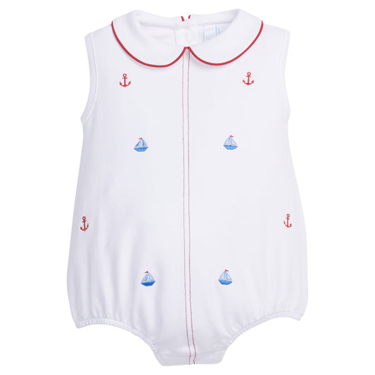 Embroidered Peter Pan Bubble Nautical by Little English
