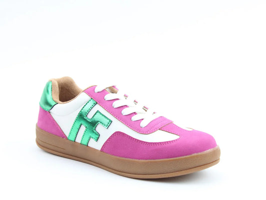 Madison White/Fuchsia/Apple Trainers