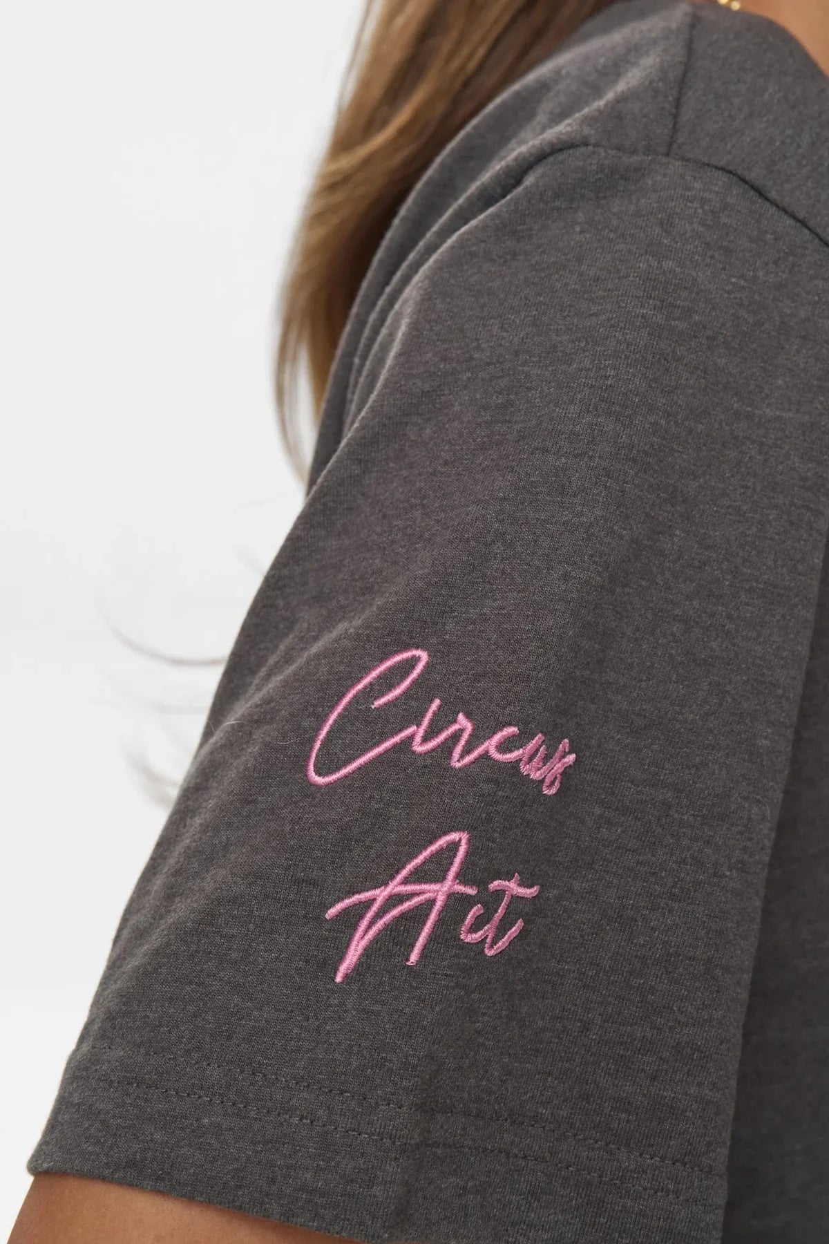 NUPRIMA OVERSIZE TEE - Medium Grey Circus