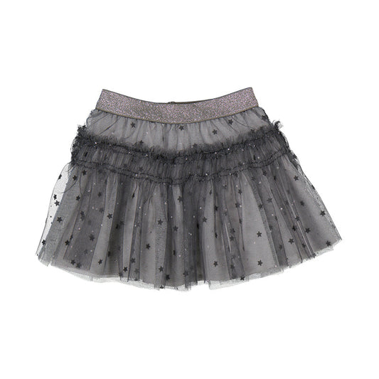 Dark Grey/Silver Tulle Skirt by Mayoral