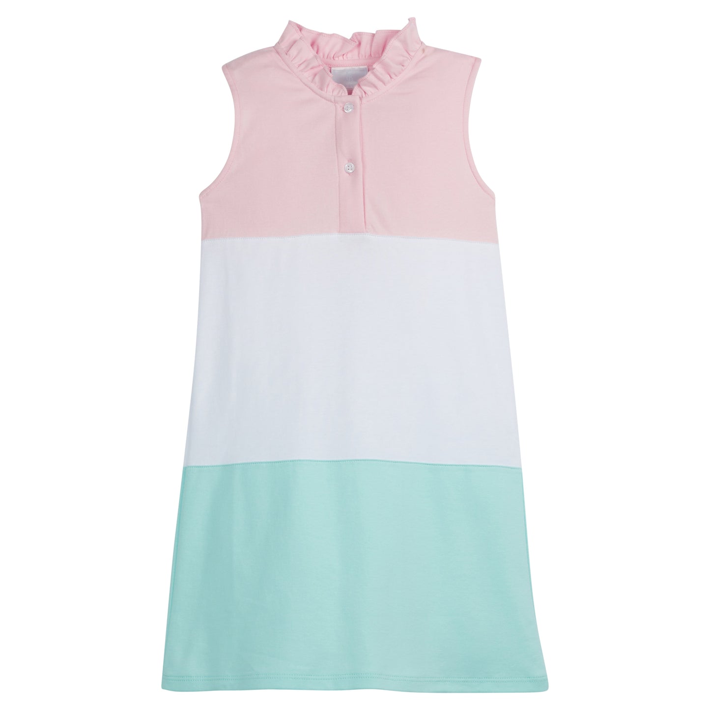 Colorblock Hastings Polo Dress -Pink by Little English
