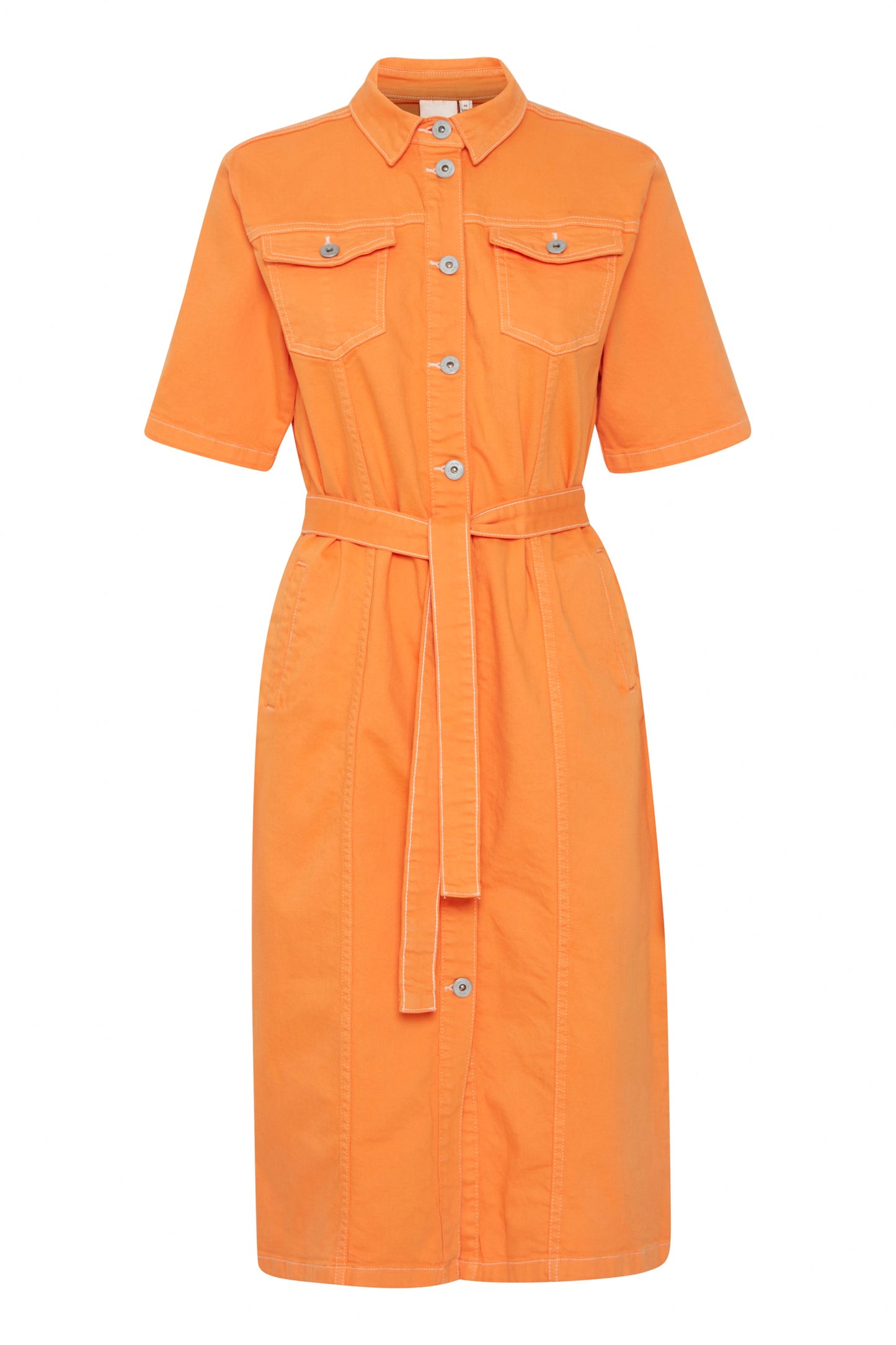 Ihcenny Dress - Orange Denim