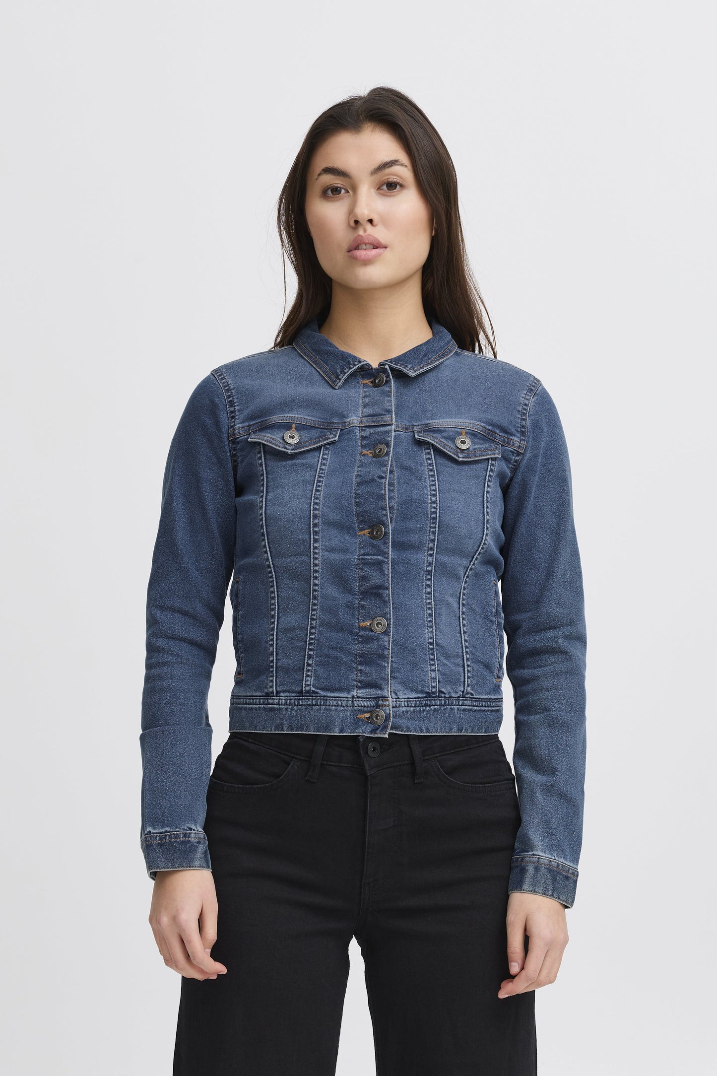 Ihbilly Medium Wash Denim Jacket
