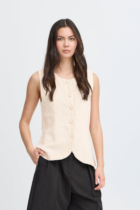 Ihlinno Waistcoat - Cream
