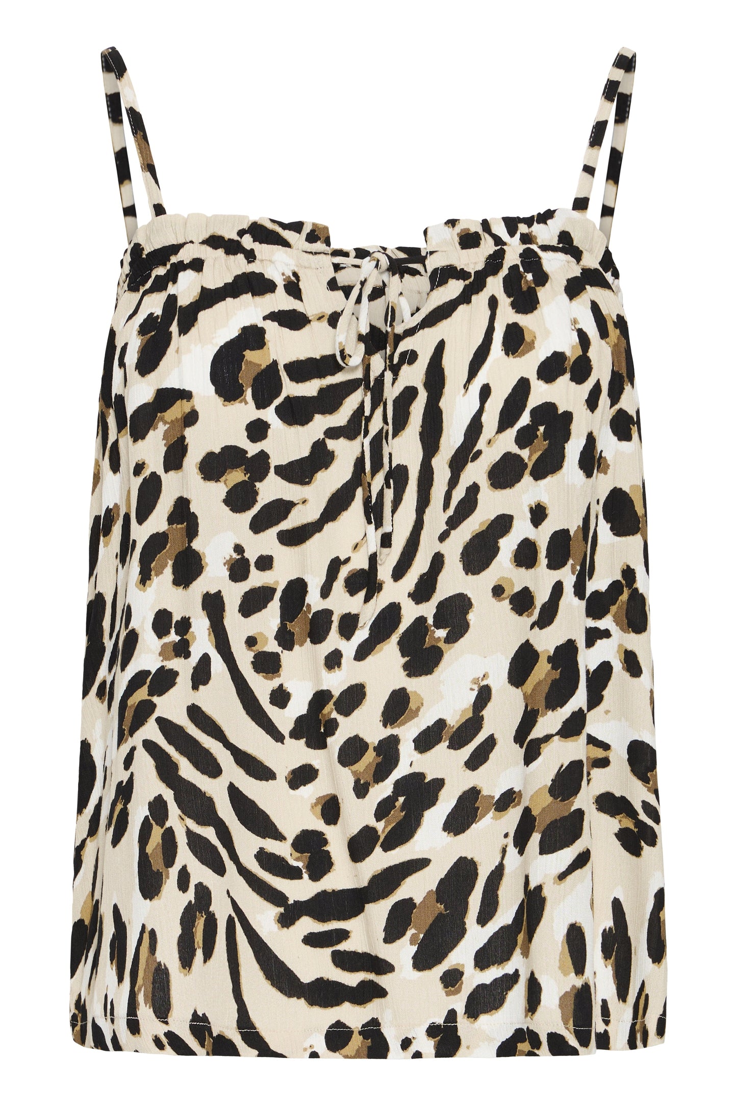 Ihmarrakech Top - Brown Leopard Strappy
