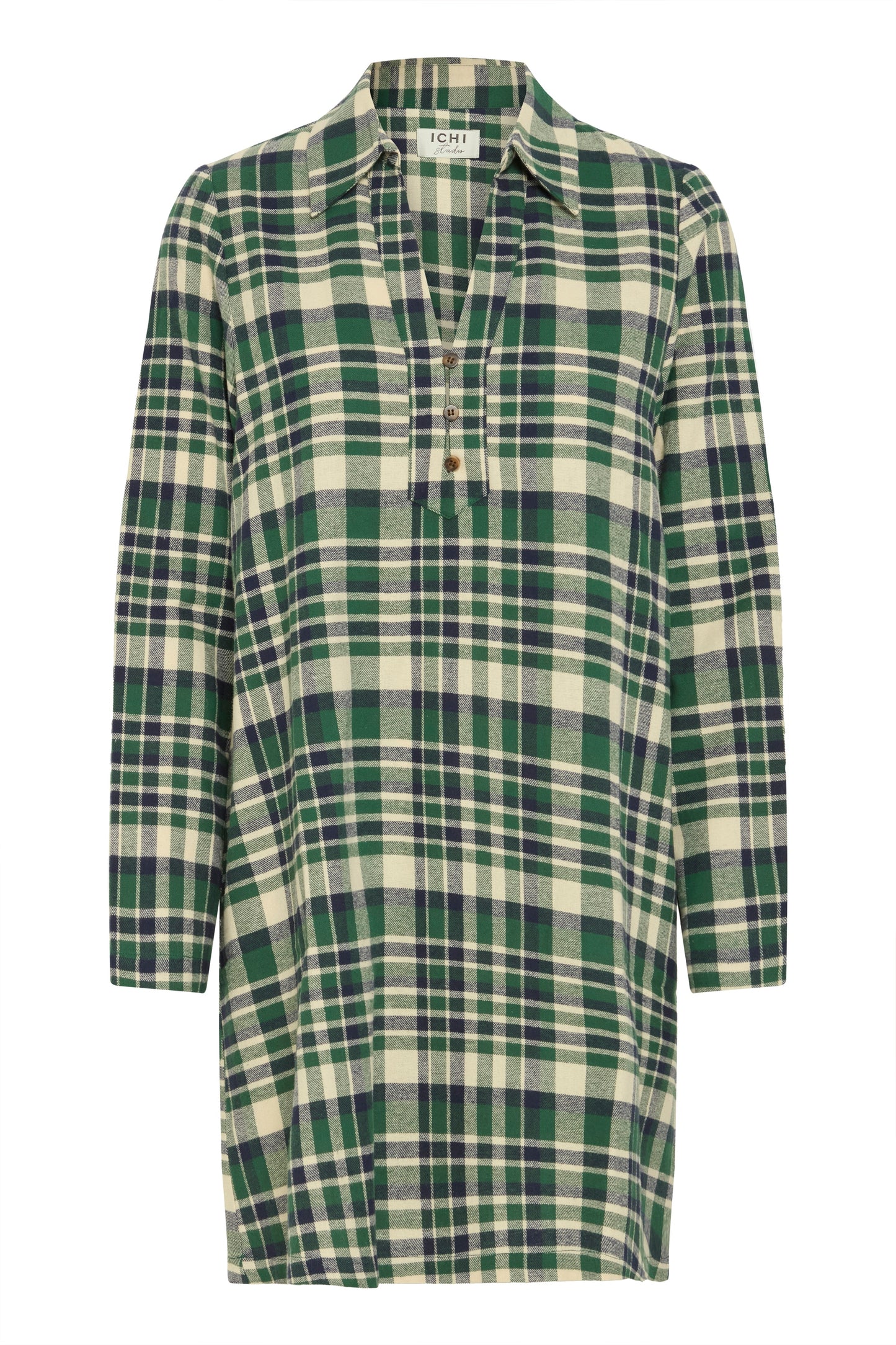Ihtamanna Dress - Pineneedle Check