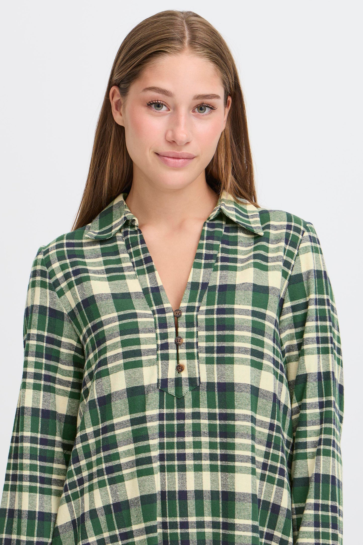 Ihtamanna Dress - Pineneedle Check