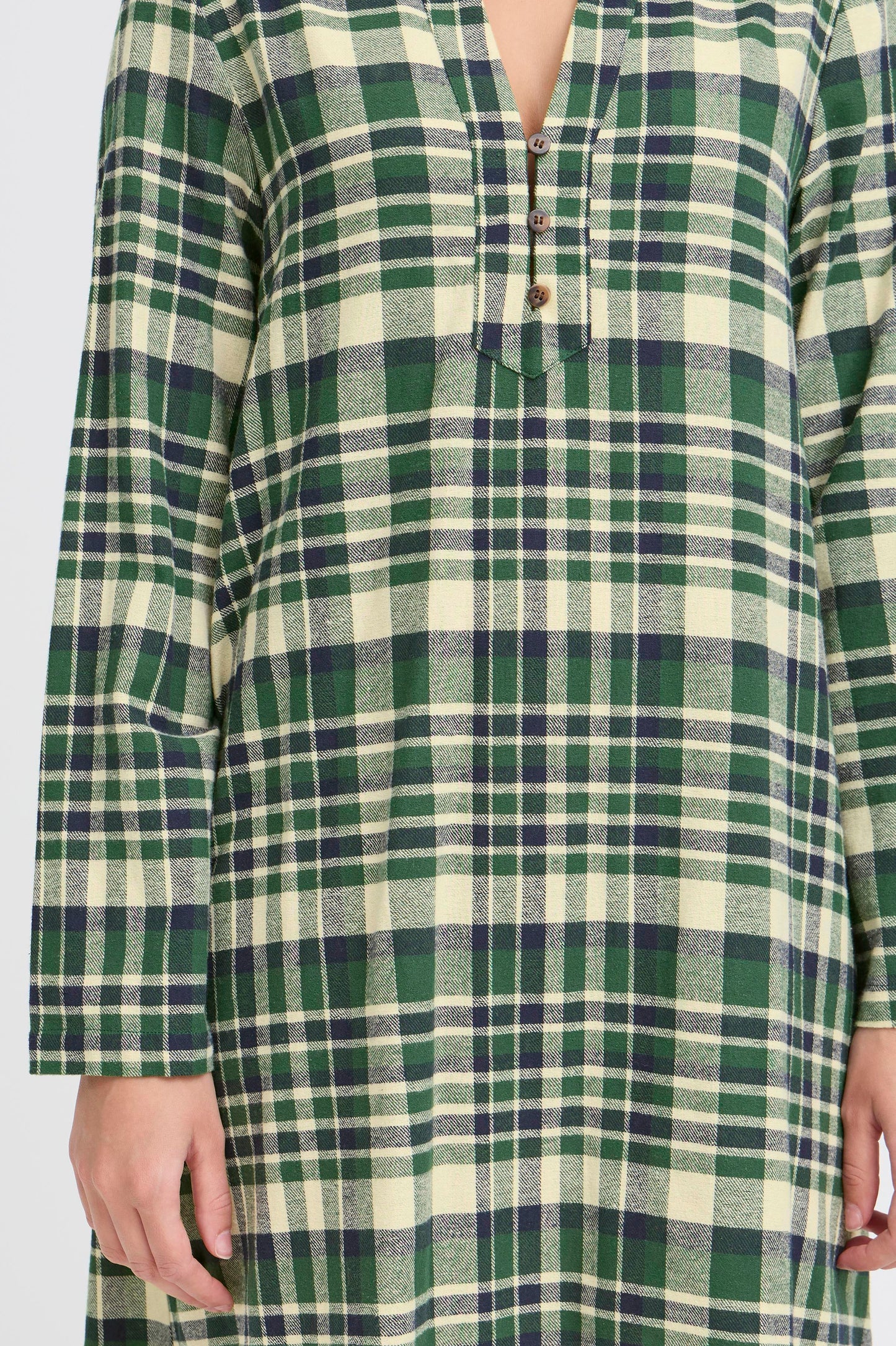 Ihtamanna Dress - Pineneedle Check