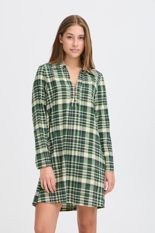Ihtamanna Dress - Pineneedle Check