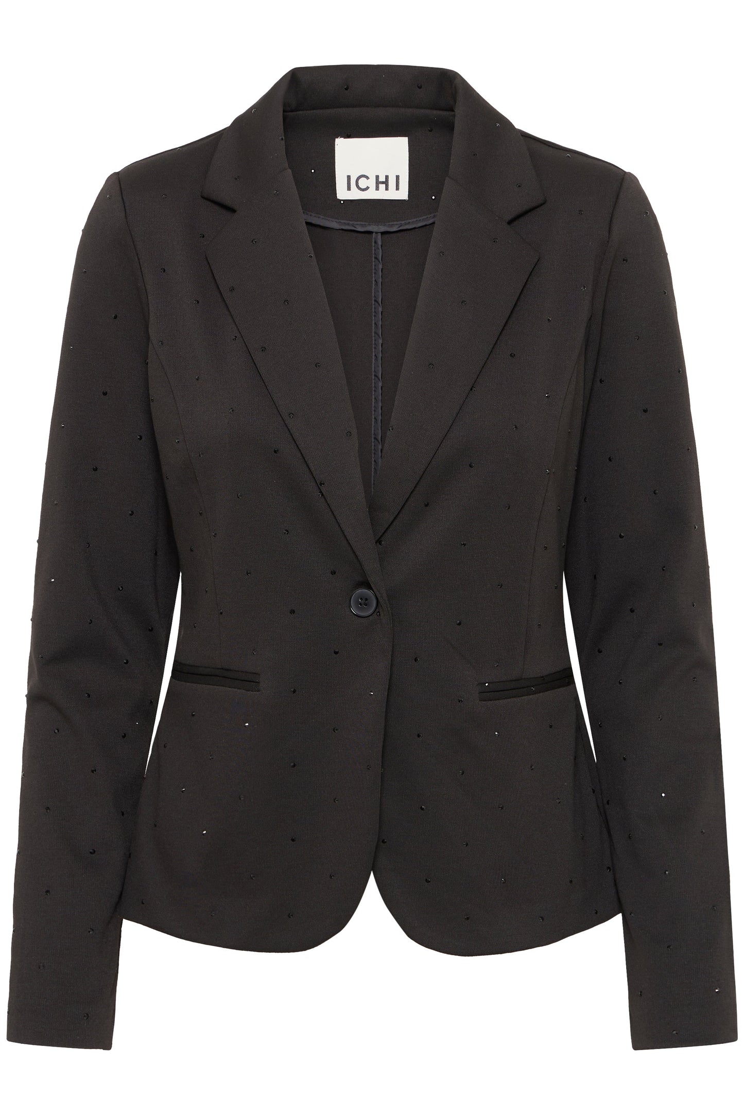 Ihkate Rhinestone Blazer - Black Sparkle Jacket