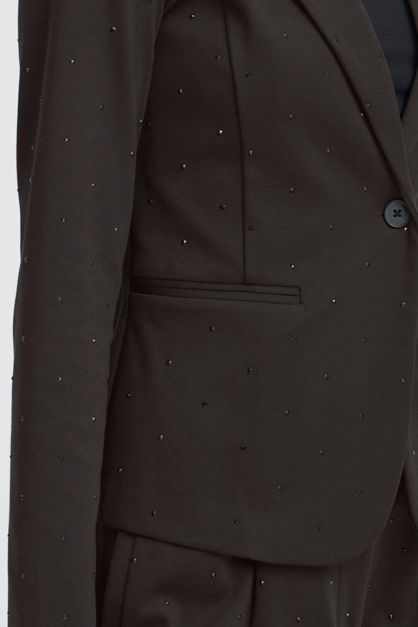 Ihkate Rhinestone Blazer - Black Sparkle Jacket
