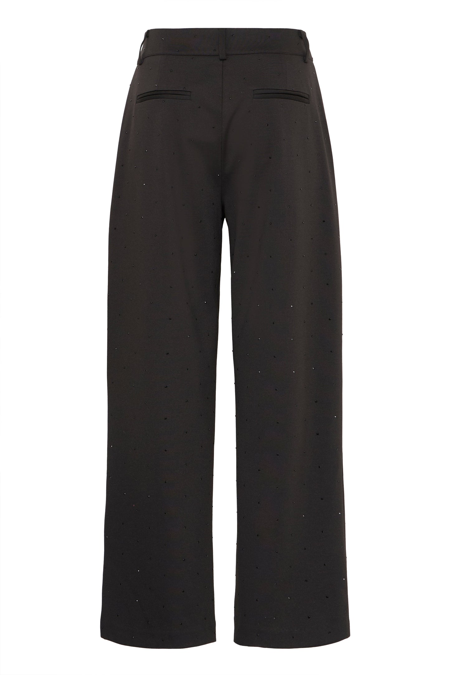 Ihkate Rhinestone Pants - Black Sparkle Trousers