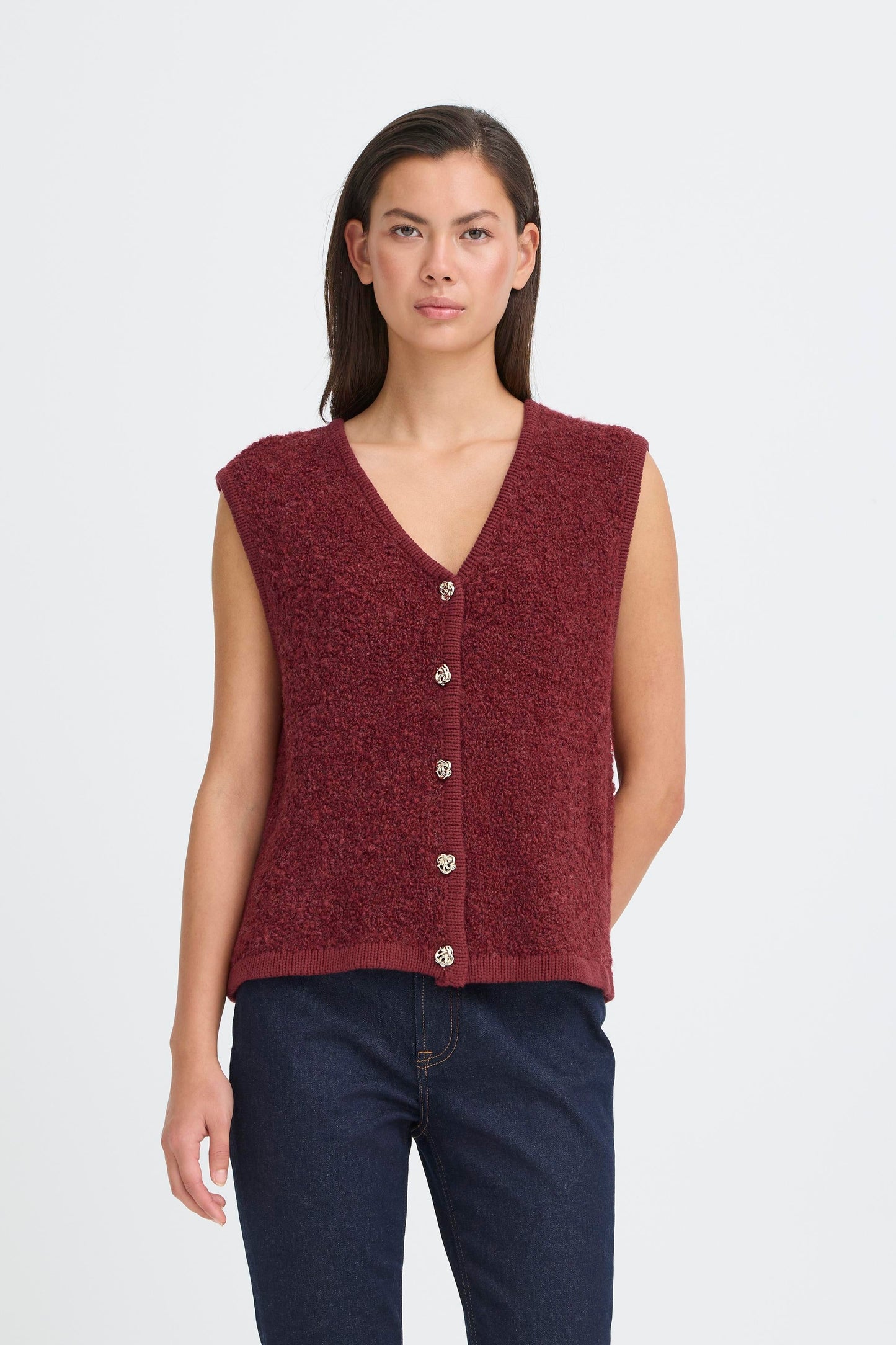 Ihblarisa Waistcoat - Burgundy