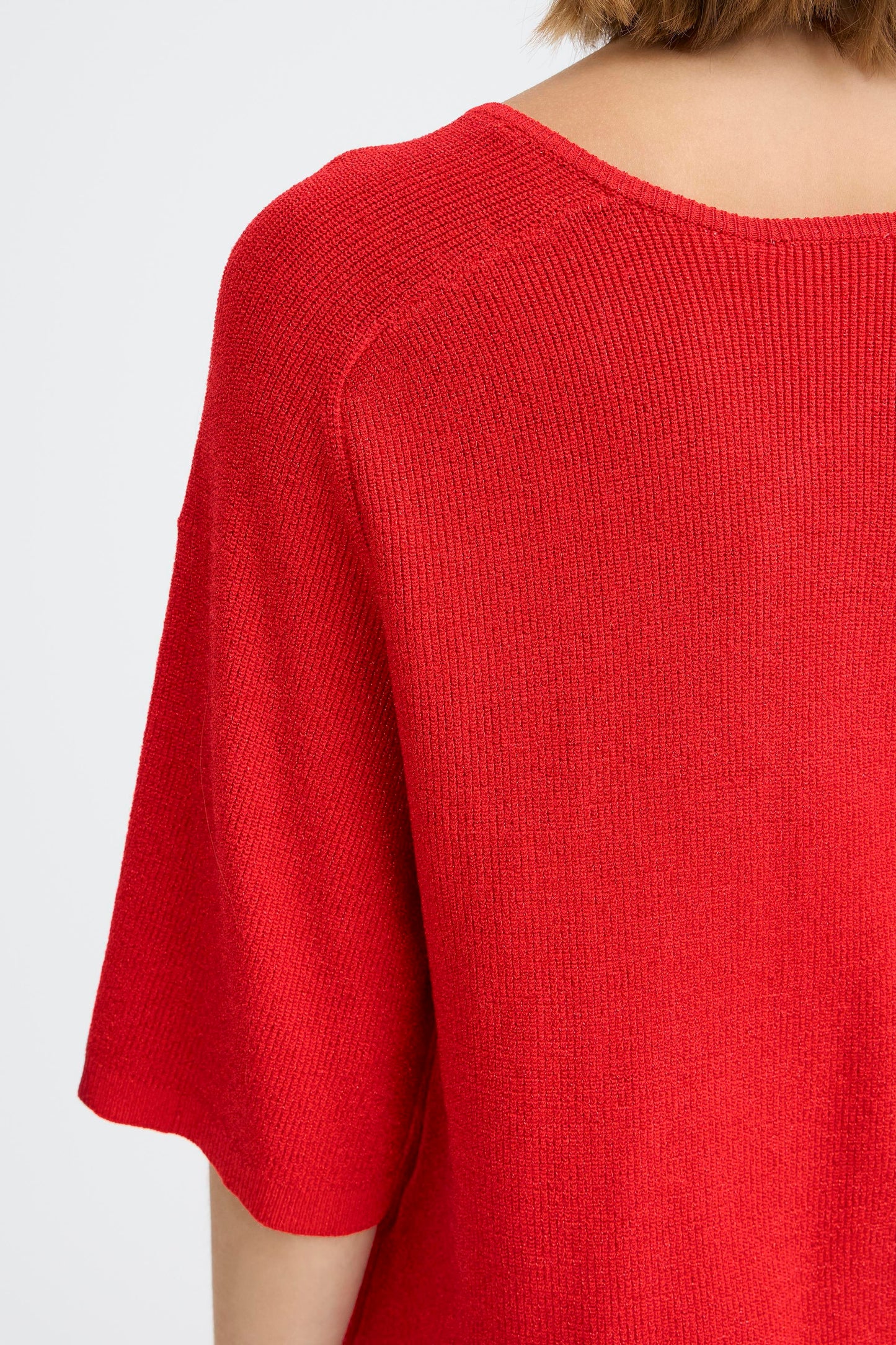 Ihcody Short Sleeve Knit - Racing Red