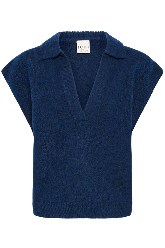Ihpovoke Waistcoat - Navy Sleeveless Jumper