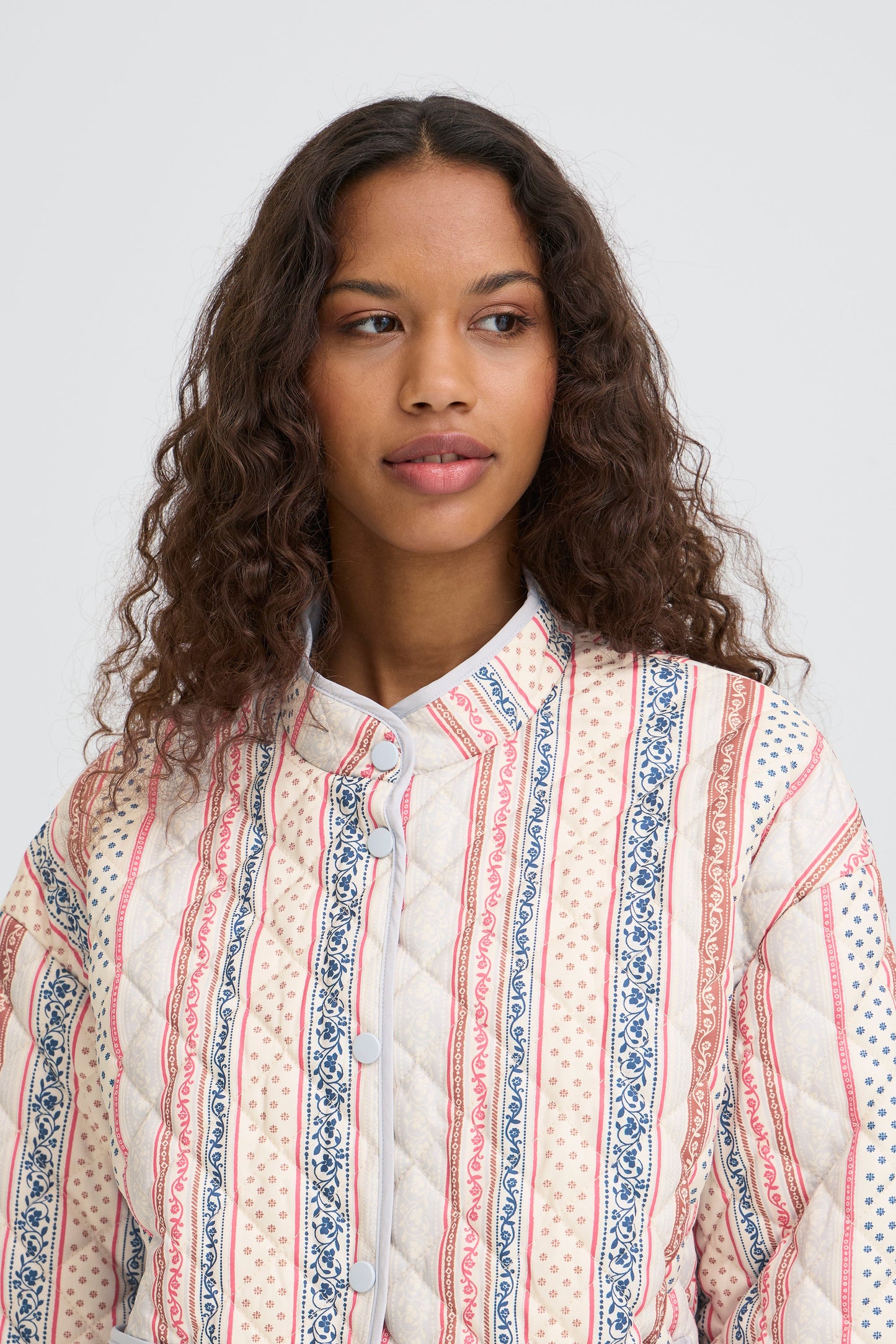 Ihlivanta Jacket - Pastel Pattern Stripe