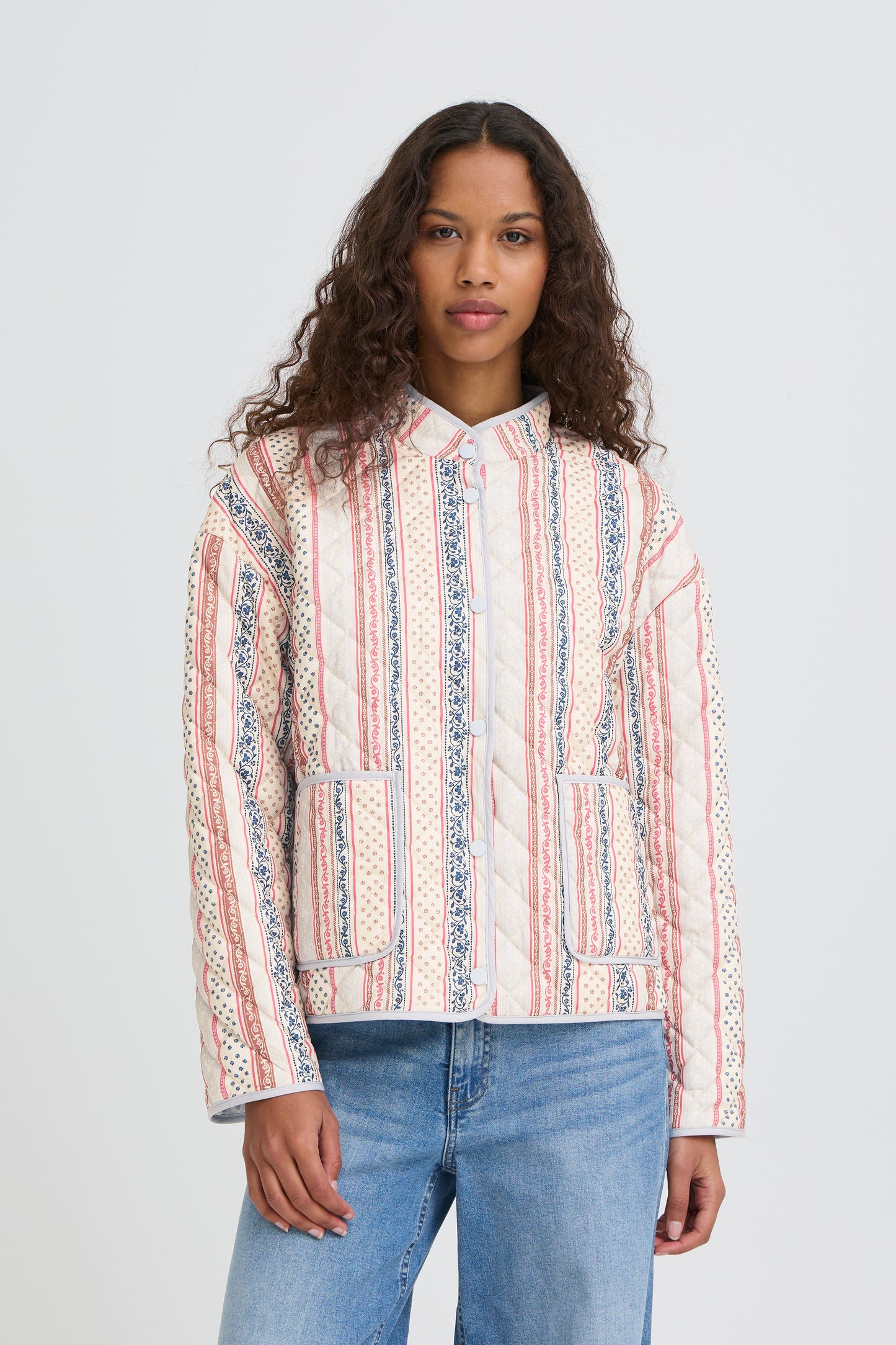 Ihlivanta Jacket - Pastel Pattern Stripe