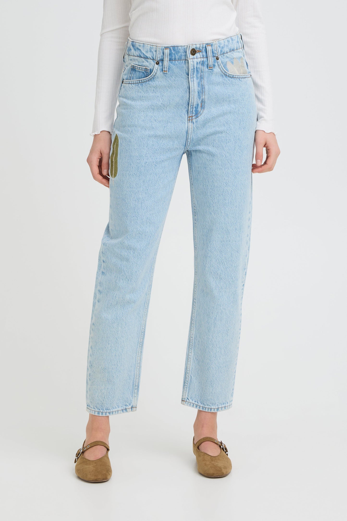Ihbauve Jeans- Denim Embroidered