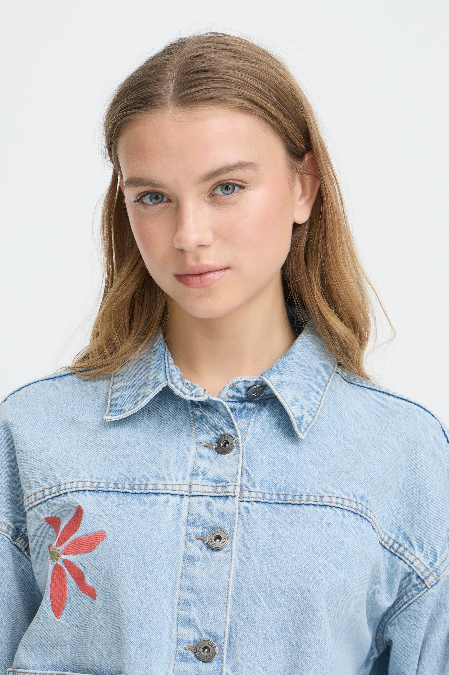 Ihbauve Jacket - Denim Embroidered