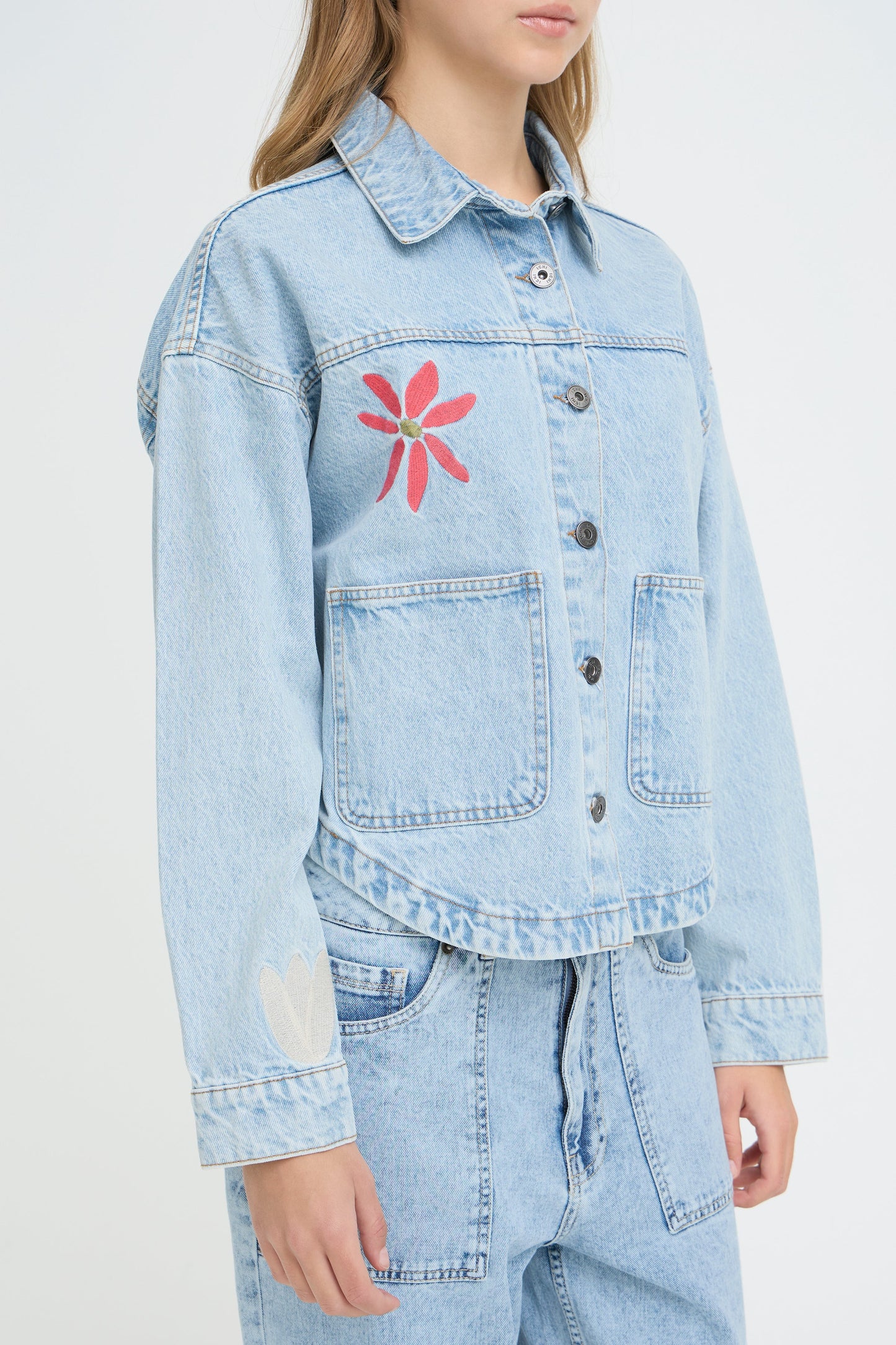 Ihbauve Jacket - Denim Embroidered