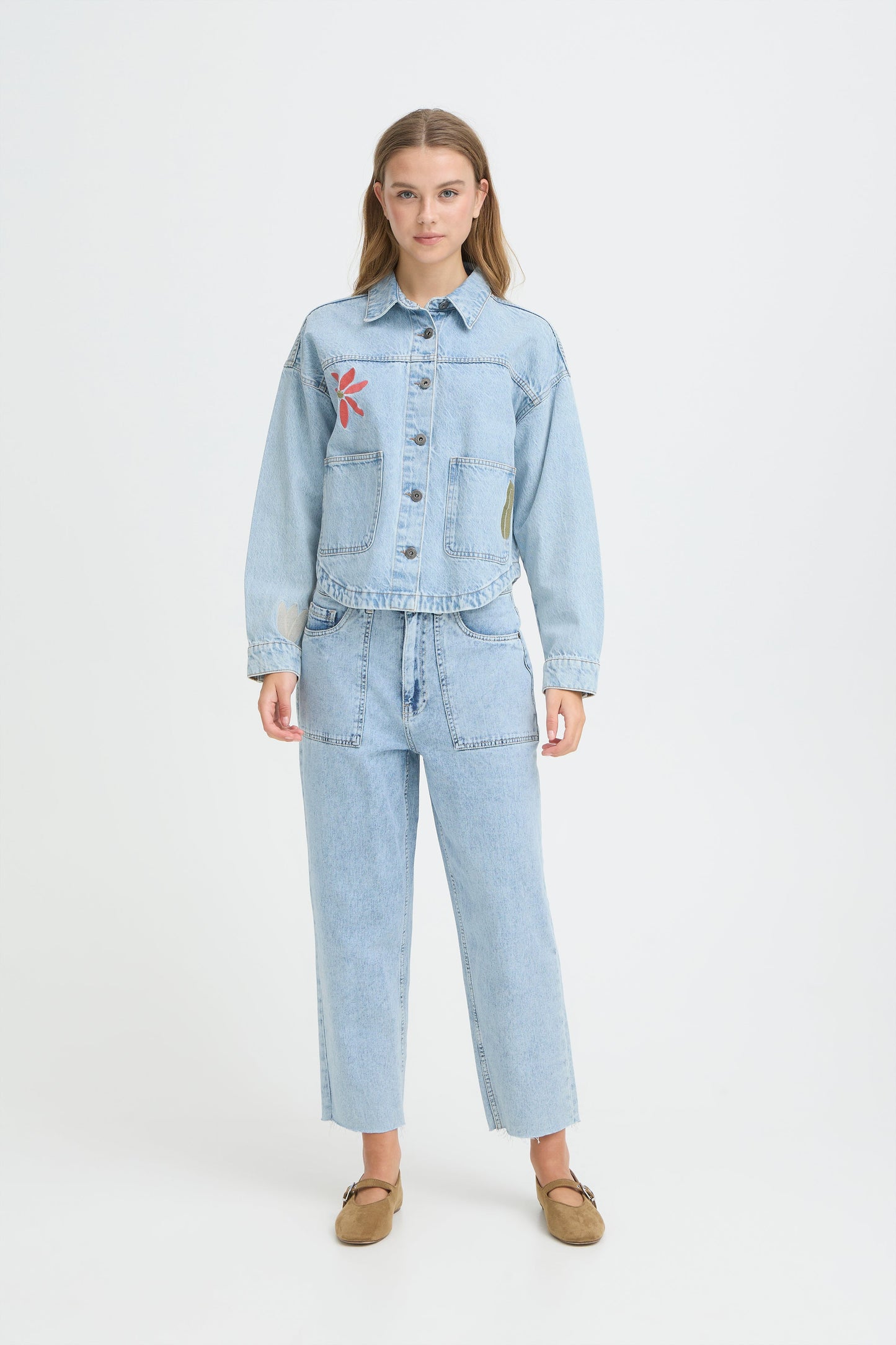 Ihbauve Jeans- Denim Embroidered